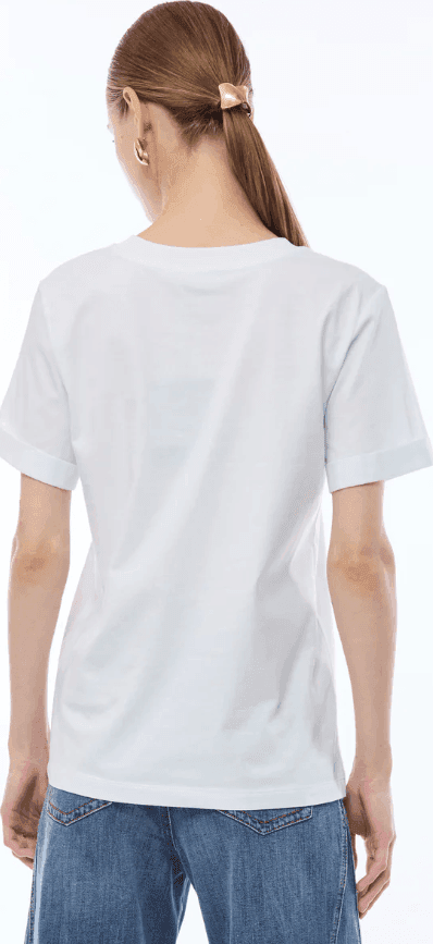 NENETTE t-shirt con stampa donna bianca - 4