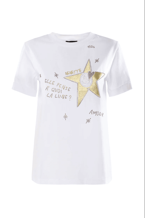 NENETTE t-shirt stella donna bianco - 5