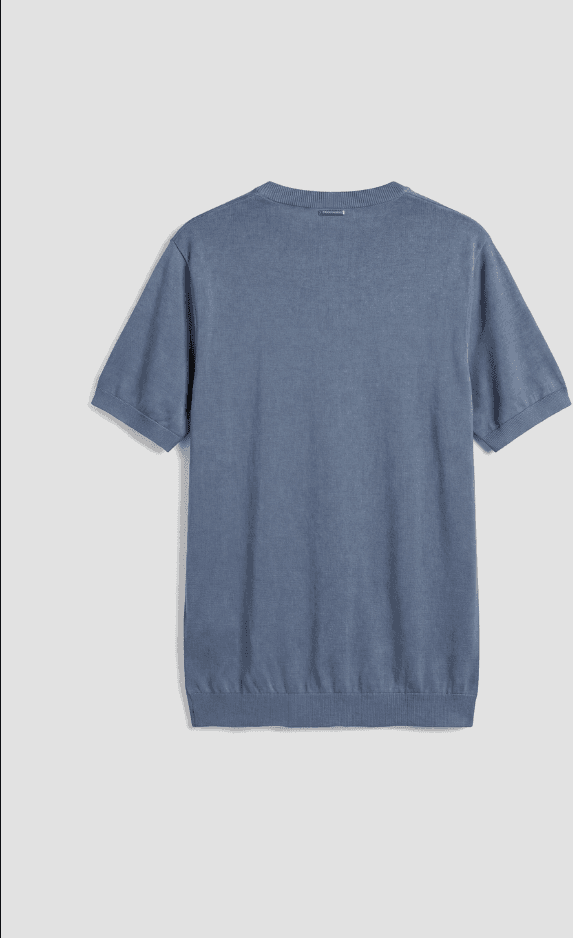 Antony Morato maglia misto seta uomo blu china - 4