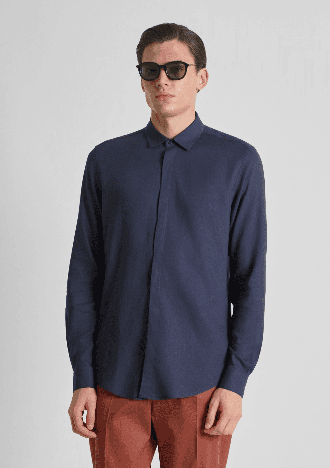 Antony Morato camicia regular fit uomo blu chiaro - 2
