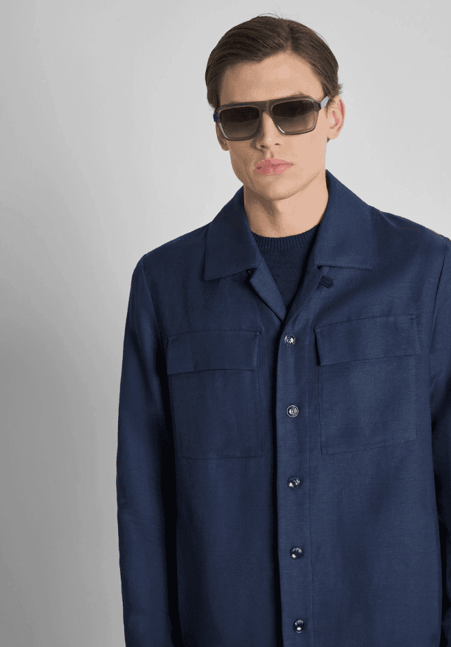 Antony Morato camicia antigua uomo blu chiaro - 2