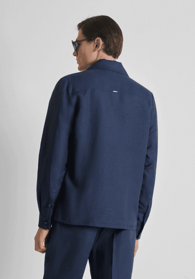 Antony Morato camicia antigua uomo blu chiaro - 3