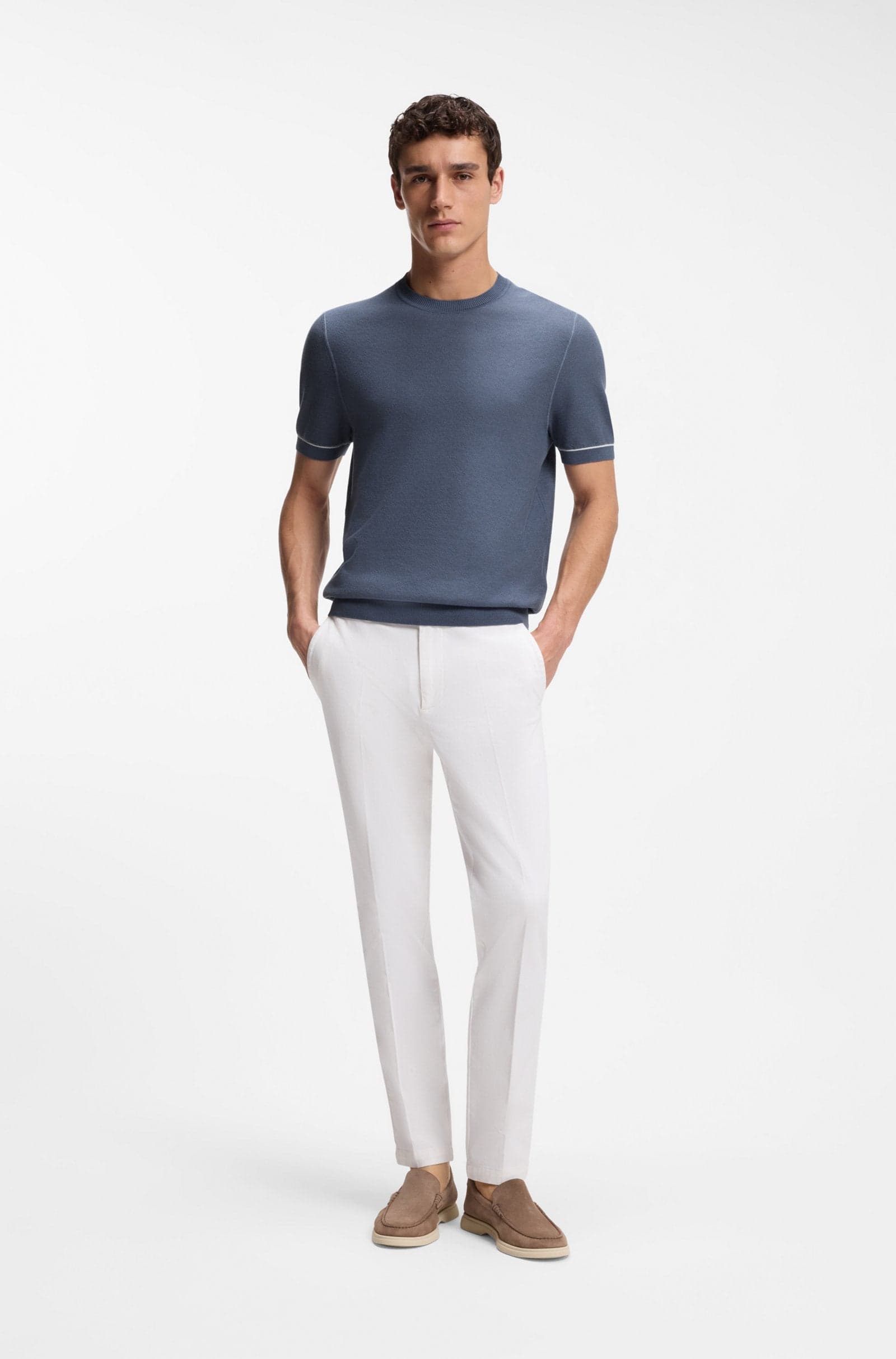 BOSS  T-Shirt in maglia H-Nalon 10278956 01 - 6