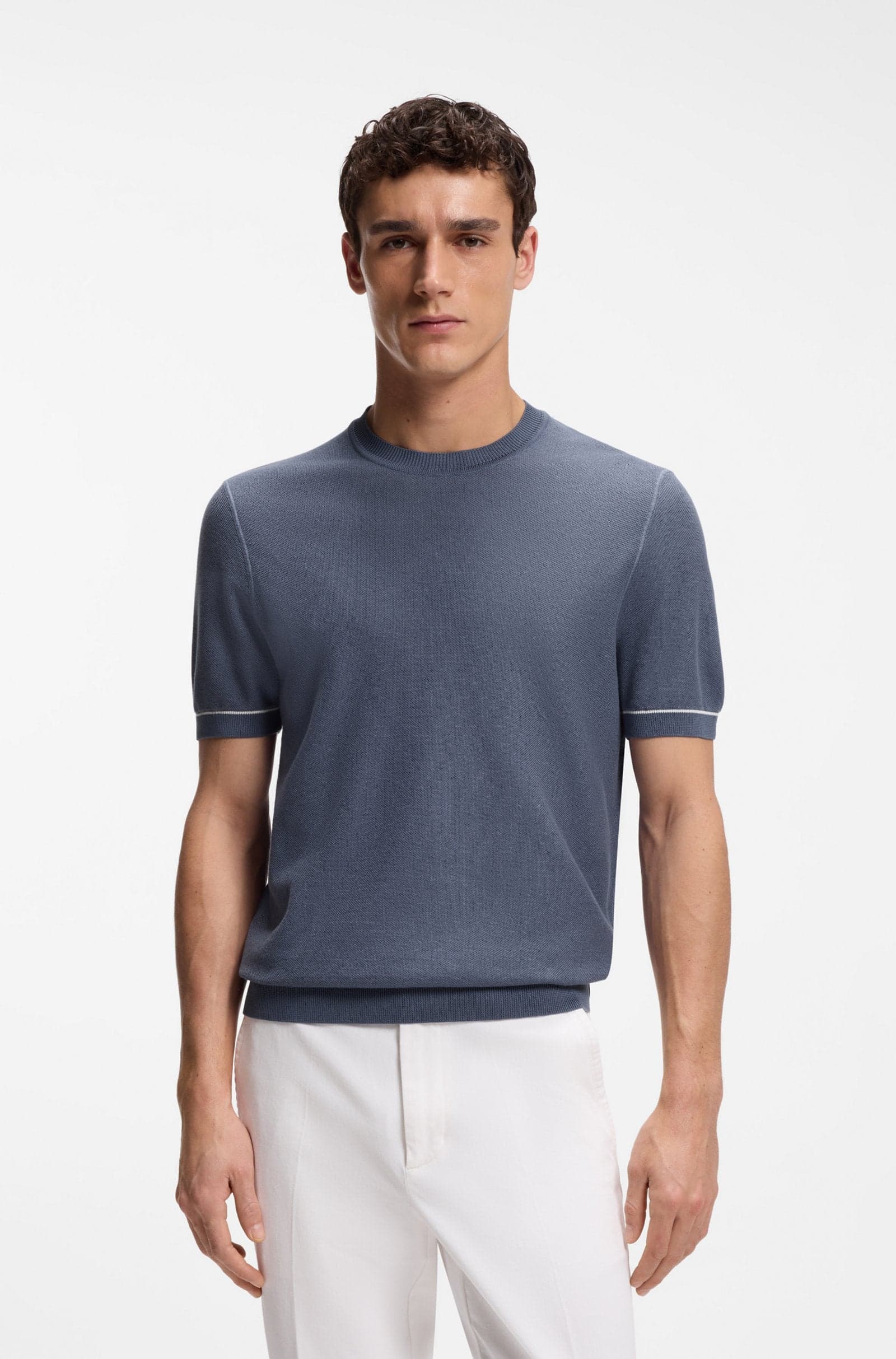 BOSS  T-Shirt in maglia H-Nalon 10278956 01 - 3