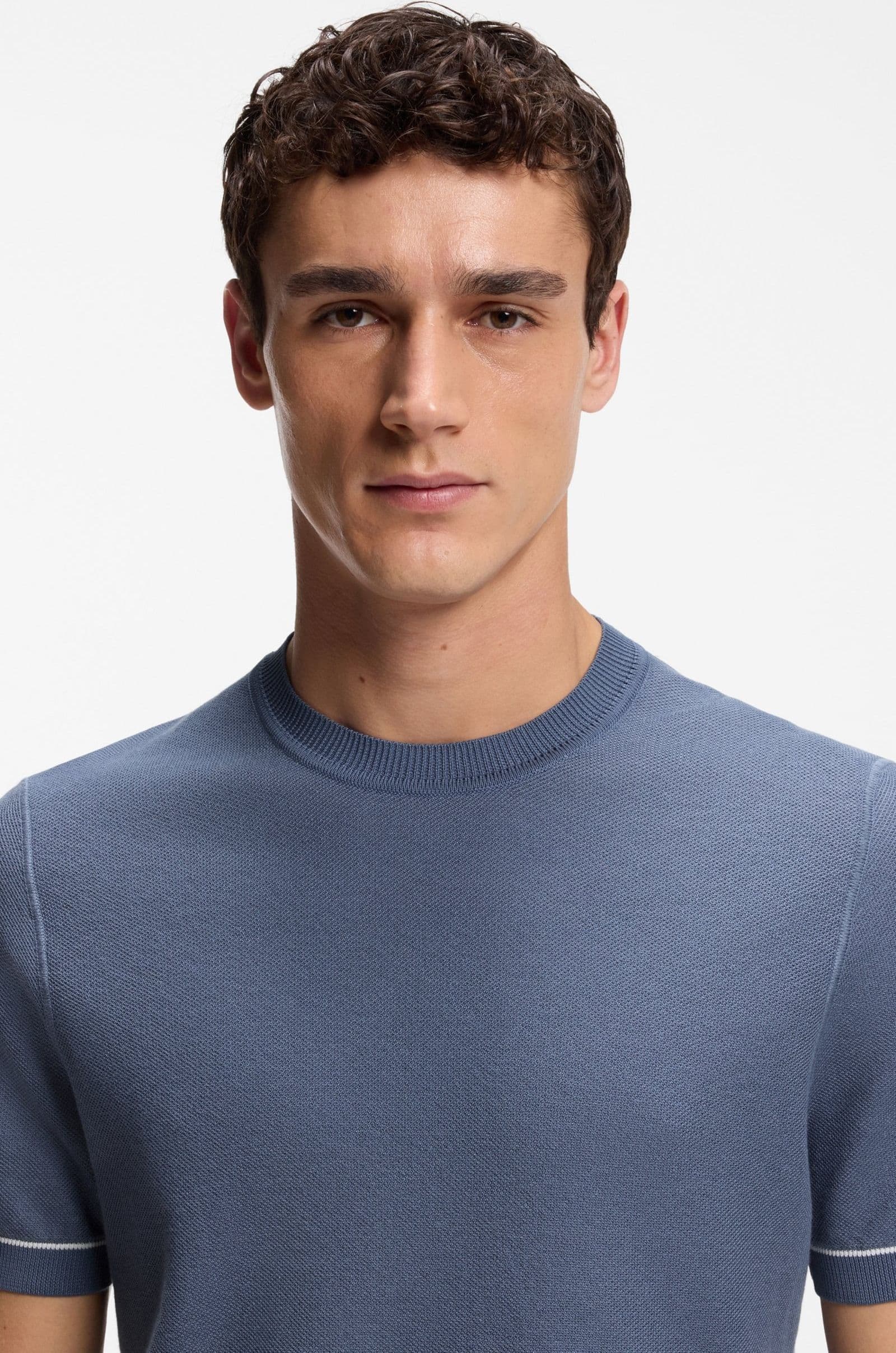 BOSS  T-Shirt in maglia H-Nalon 10278956 01 - 4