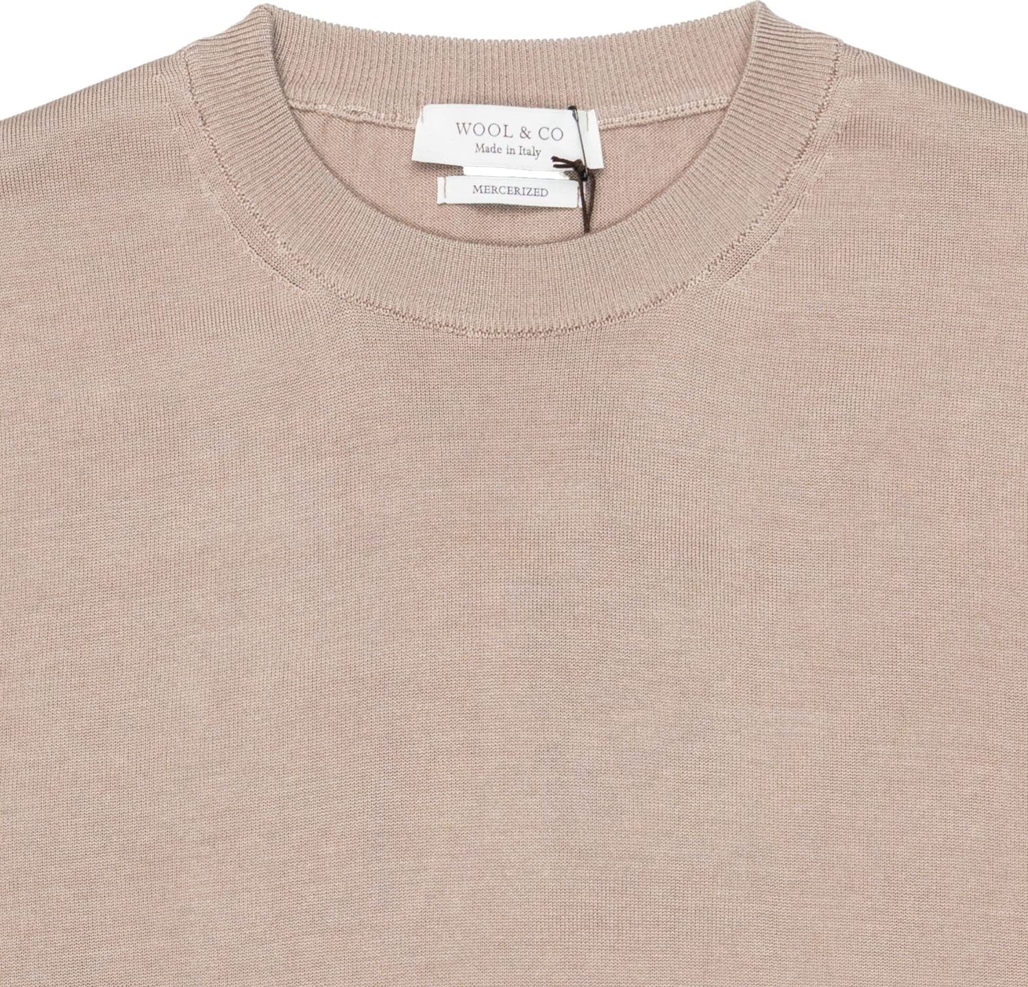 WOOL &amp; CO Maglia ML Uomo Wool &amp; Co Mercerizzato Sand - 2