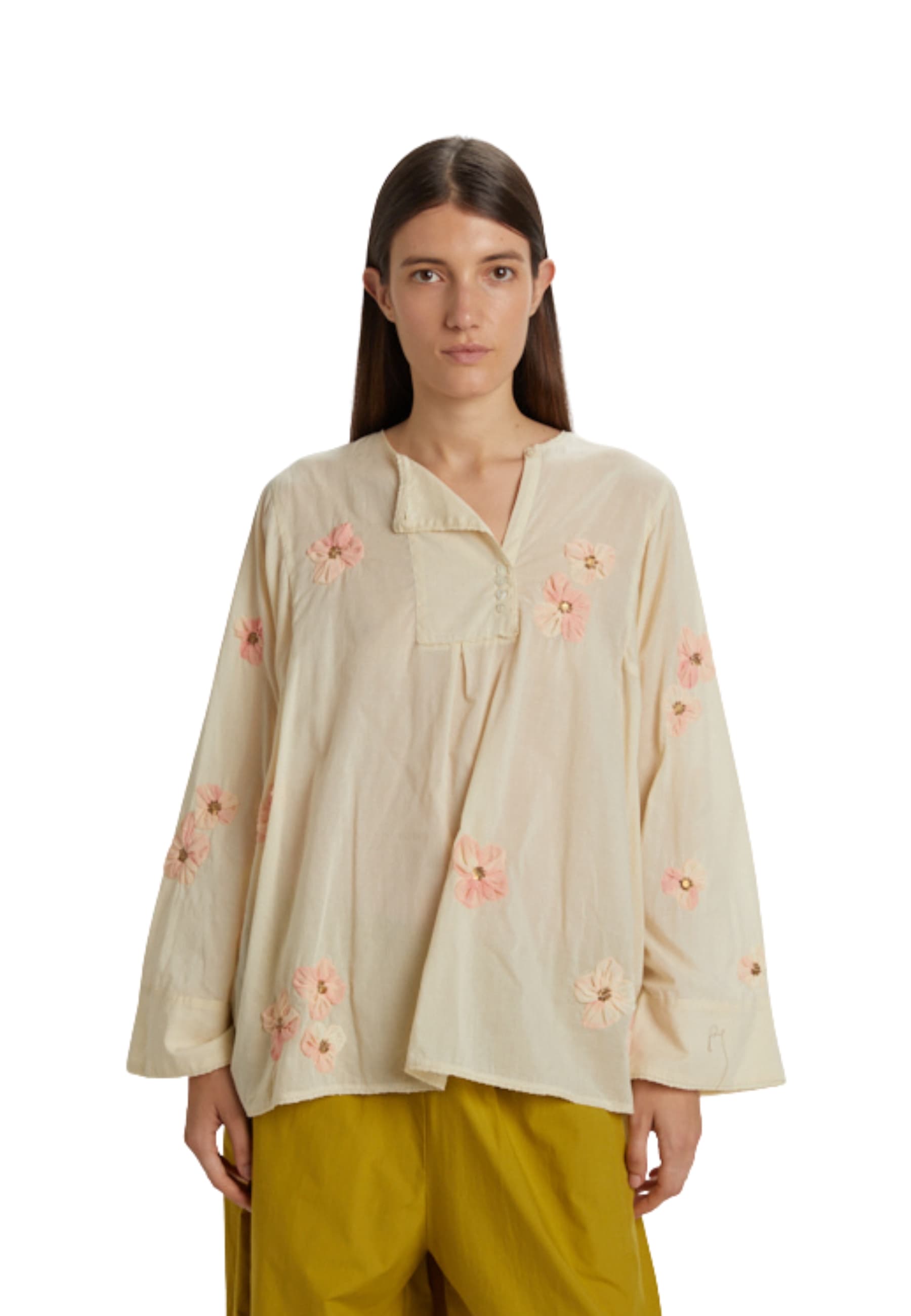 PDR BLUSA Donna  con fiori - 2