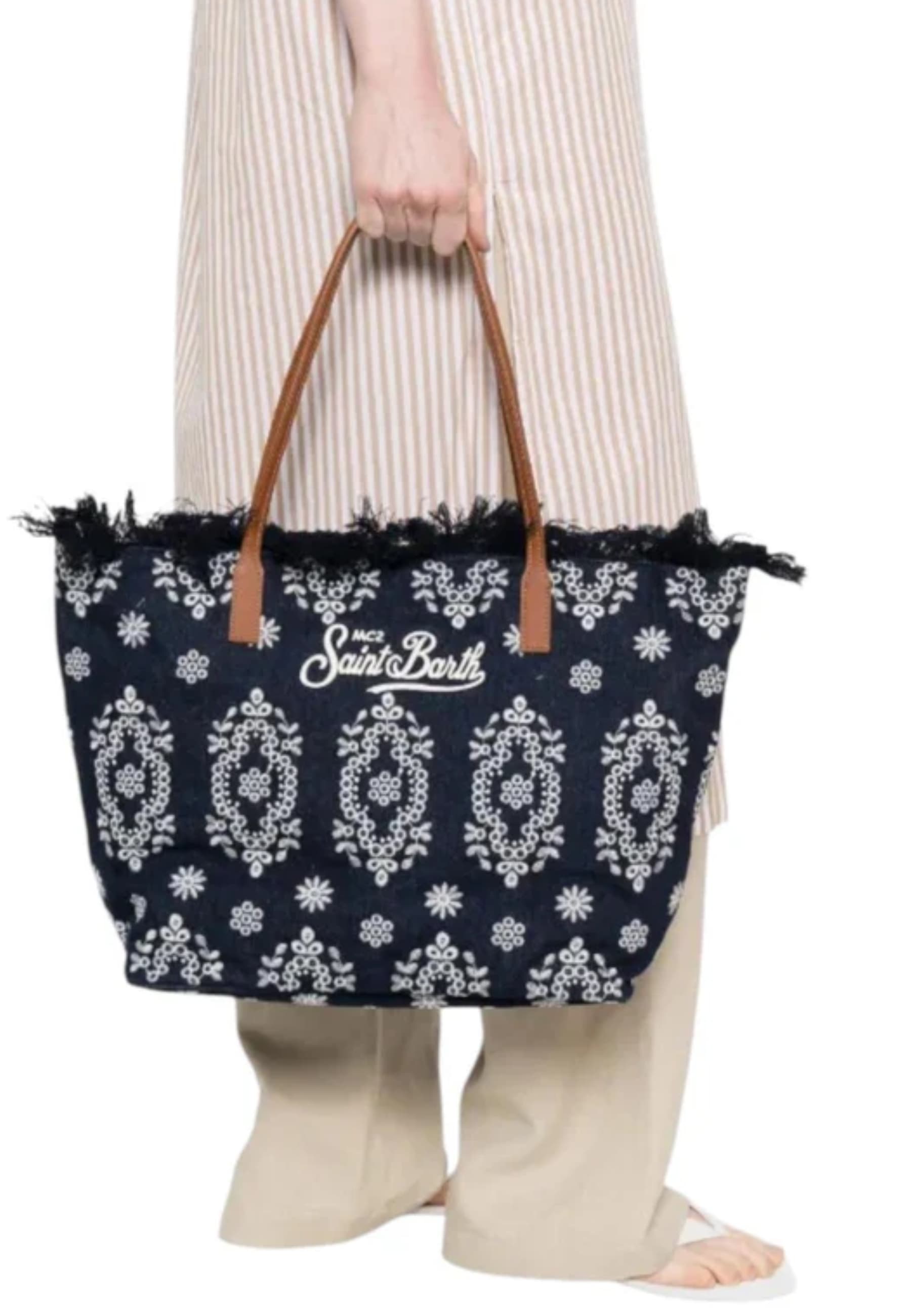 SAINT BARTH CITY BAG FRANGE GRANDE Donna  SANGALLO - 2