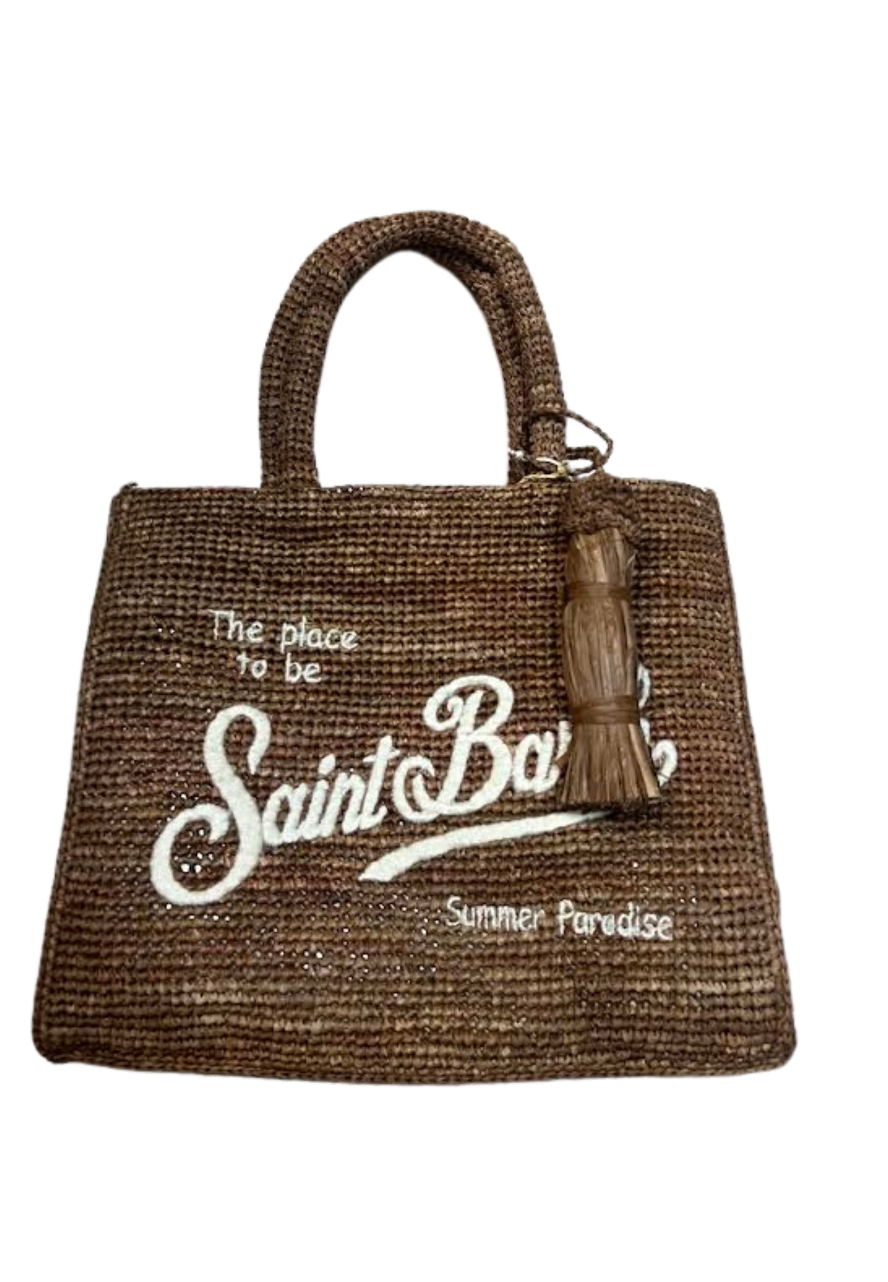 SAINT BARTH BORSA MEDIA Donna  IN RAFIA - 3