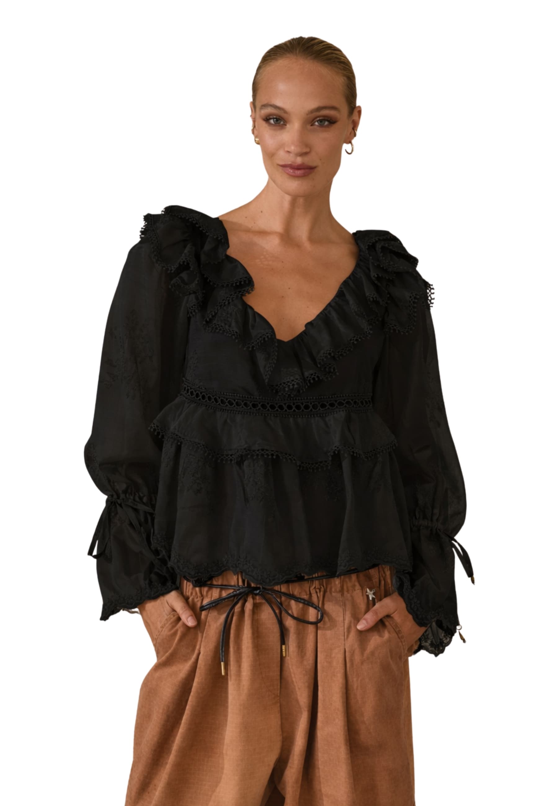 SOUVENIR blusa Donna  a balze - 4