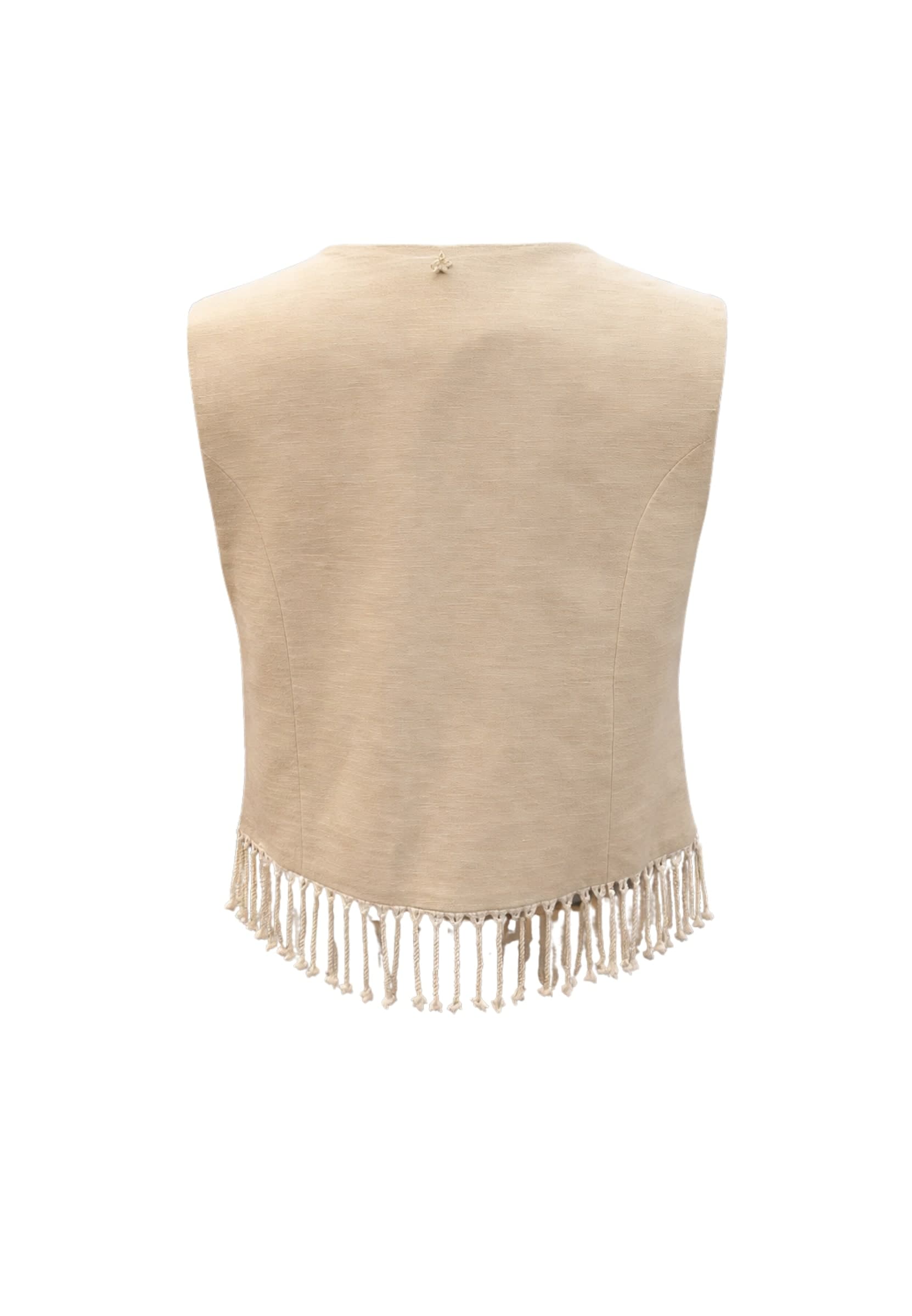 SOUVENIR gilet Donna  frangia sotto - 2