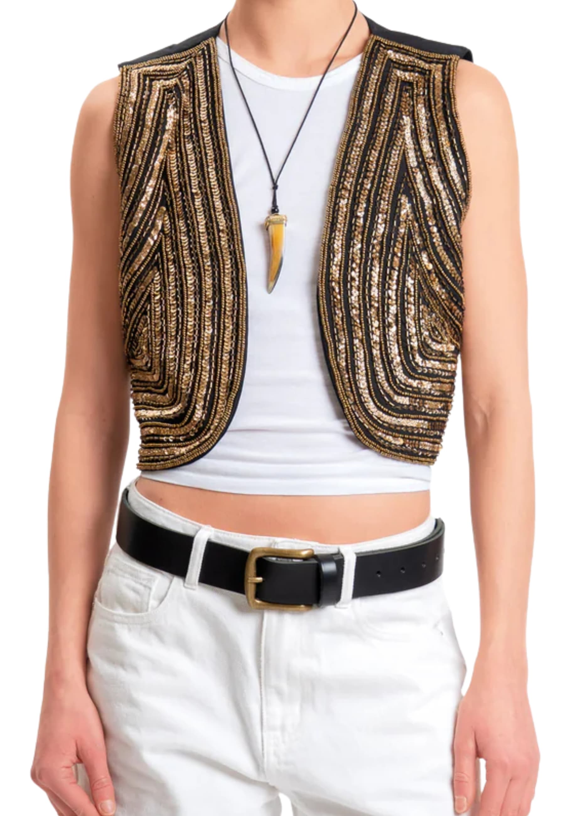 SOUVENIR gilet Donna  ricamato - 3
