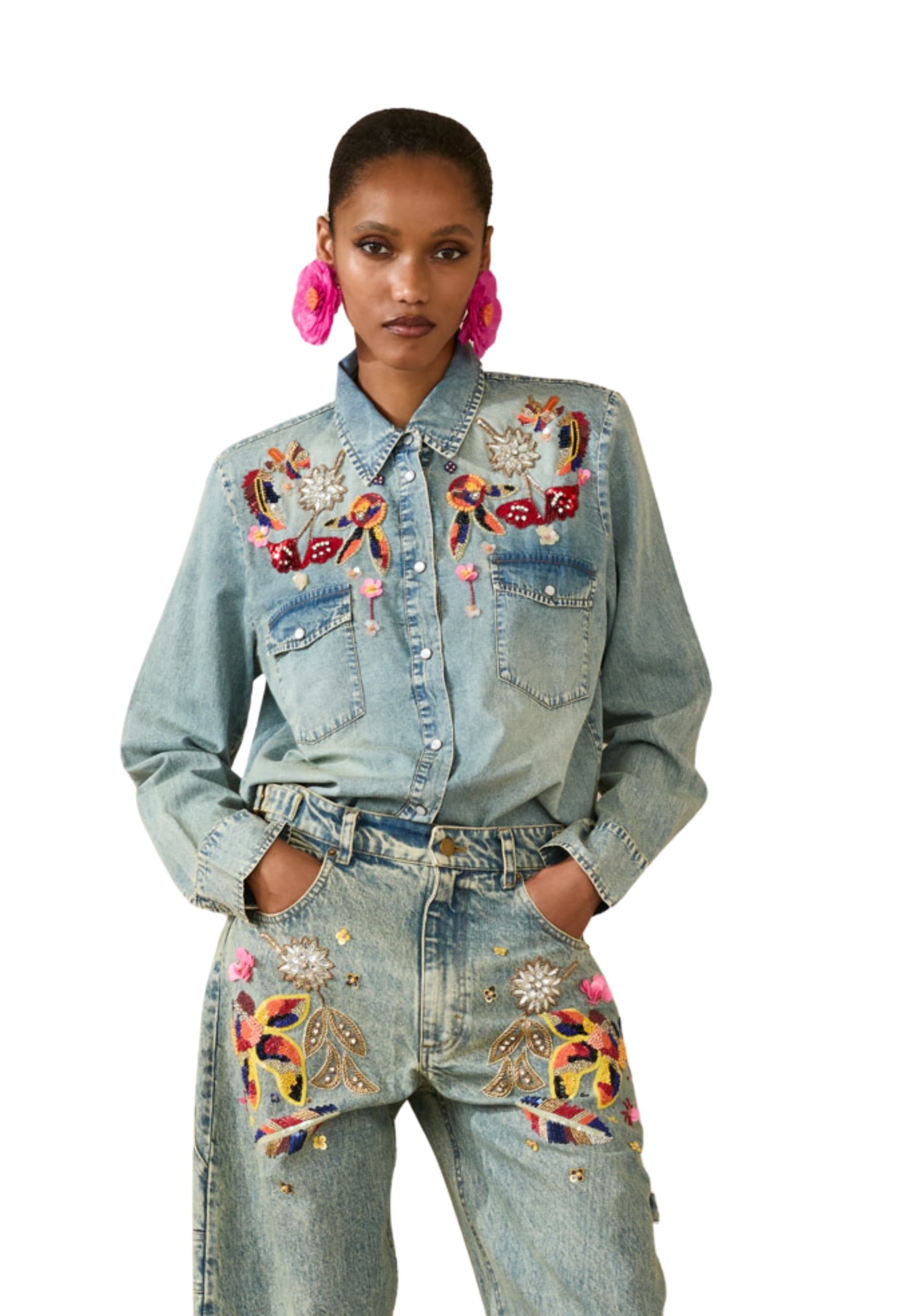SOUVENIR CAMICIA IN DENIM Donna  CON STAMPA - 2