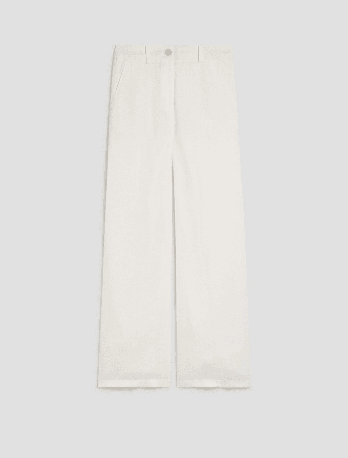 PENNYBLACK pantalone in puro lino donna bianco - 6