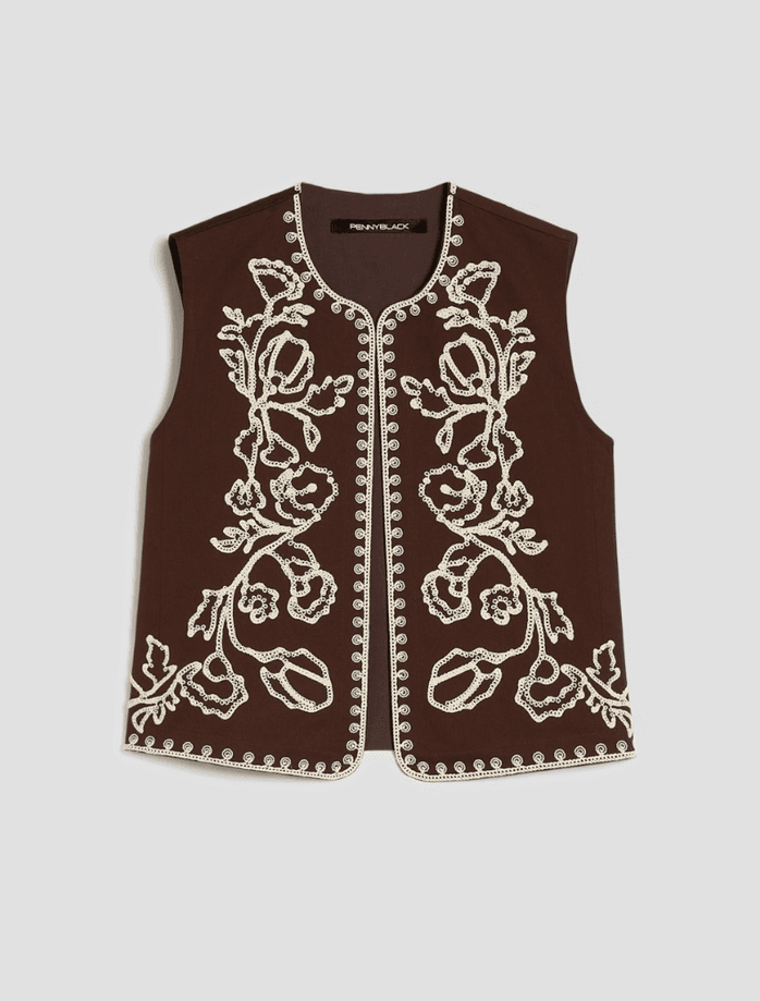 PENNYBLACK gilet donna testa di moro - 6