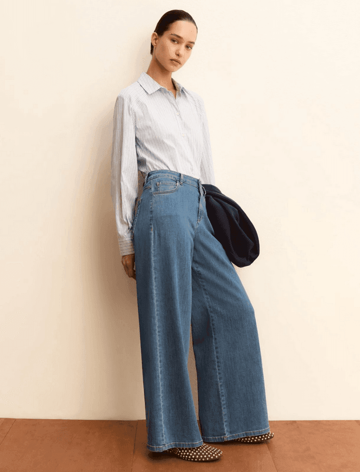 MARELLA jeans a gamba larga donna blue jeans - 4