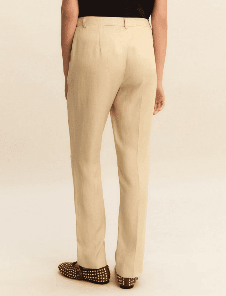 MARELLA pantalone misto lino donna beige - 4