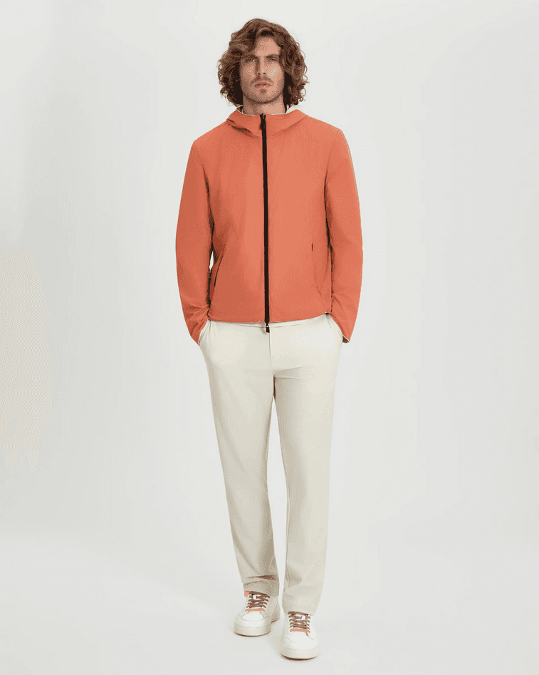 SUNS giubbino reversibile uomo beige-coccio - 6