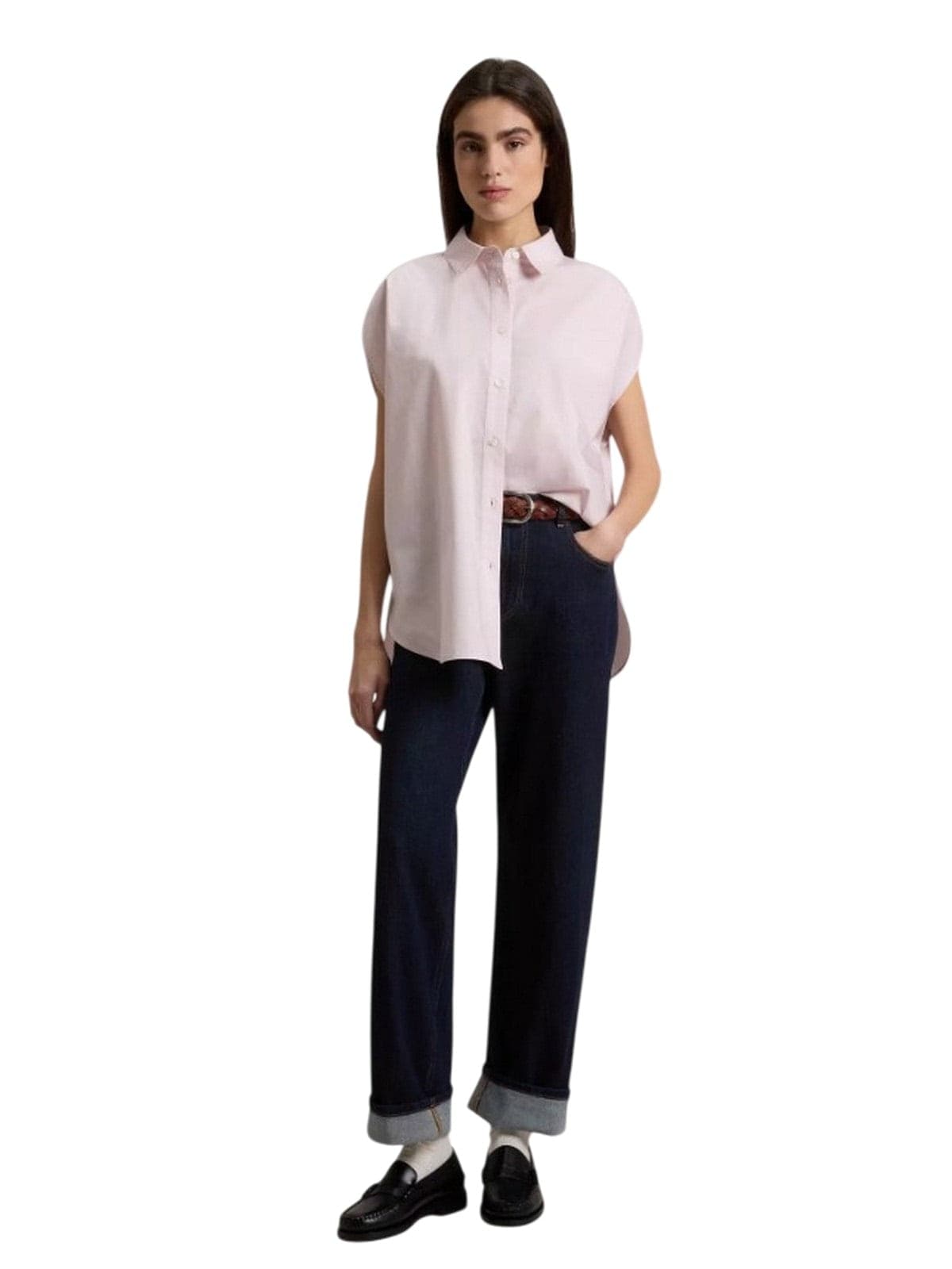 Woolrich gilet donna woolrich - cotton poplin blouse pale lilac - lilla - 3