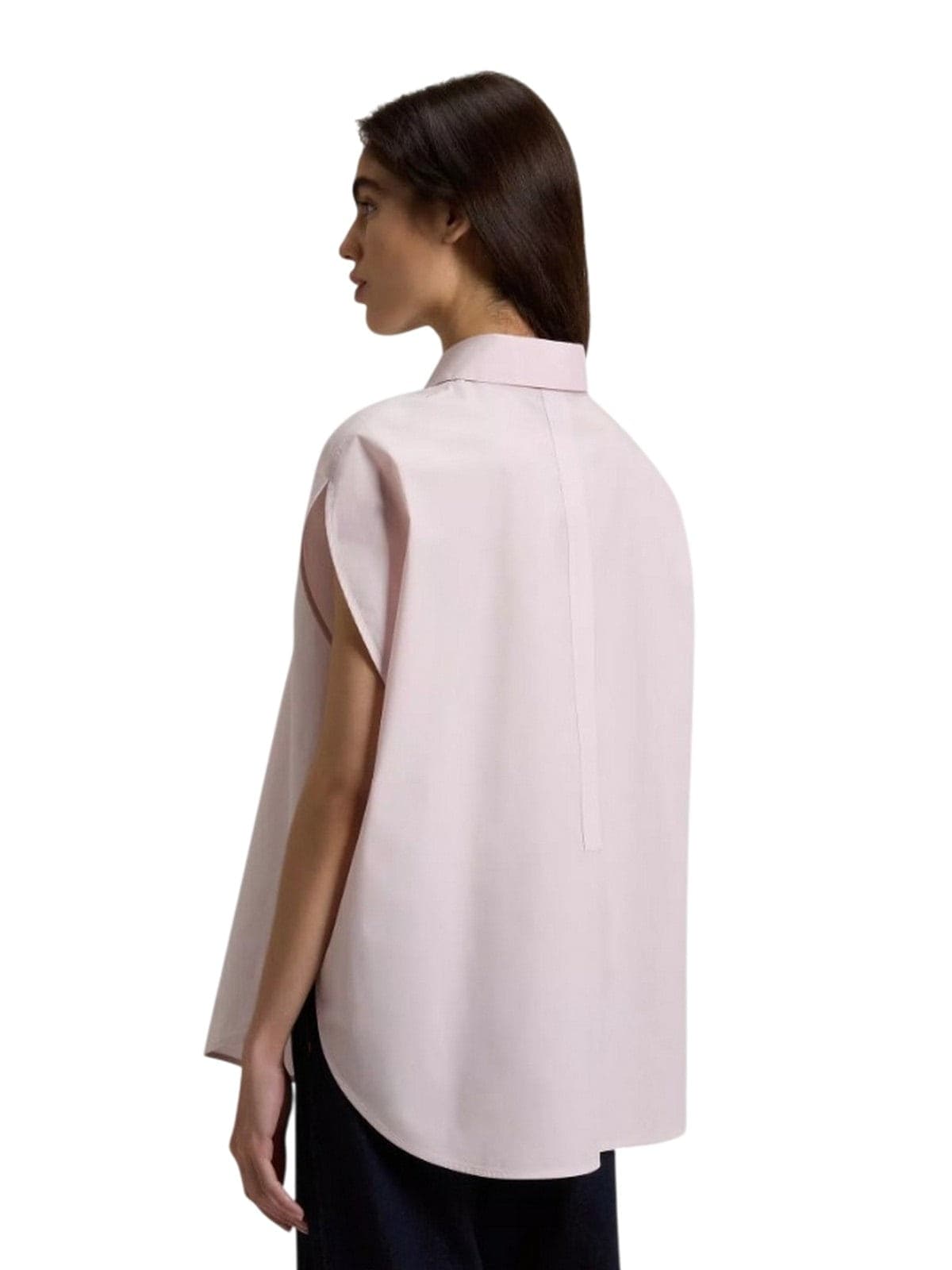 Woolrich gilet donna woolrich - cotton poplin blouse pale lilac - lilla - 4