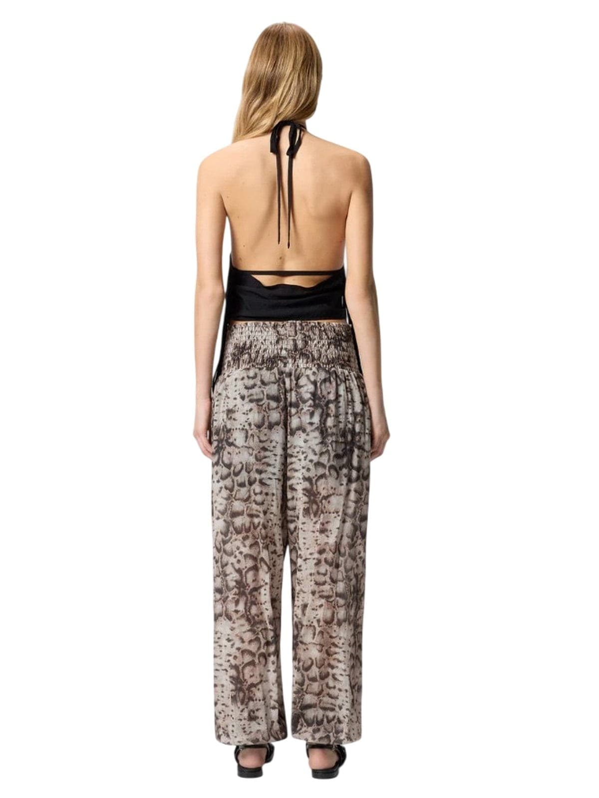 Pinko canotte e top donna pinko - cerea top tela viscosa - nero - 4