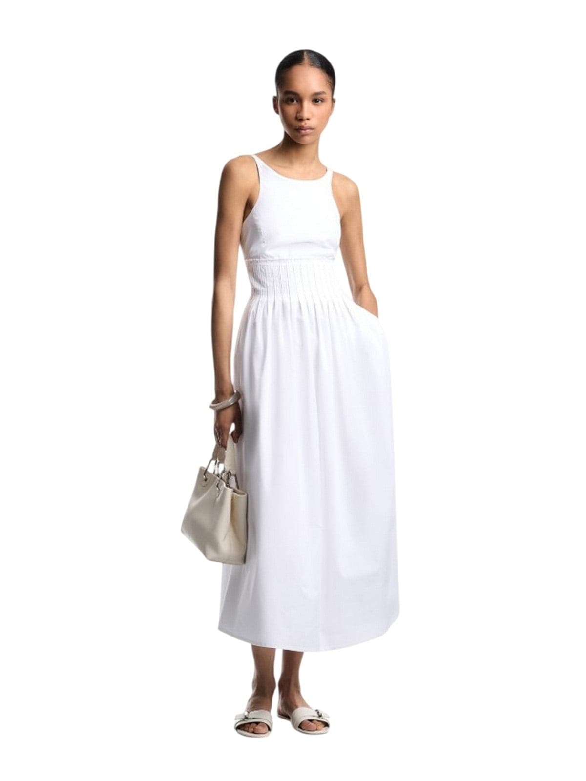 EMPORIO ARMANI vestiti casual donna emporio armani - vestito dress optical white - bianco - 2