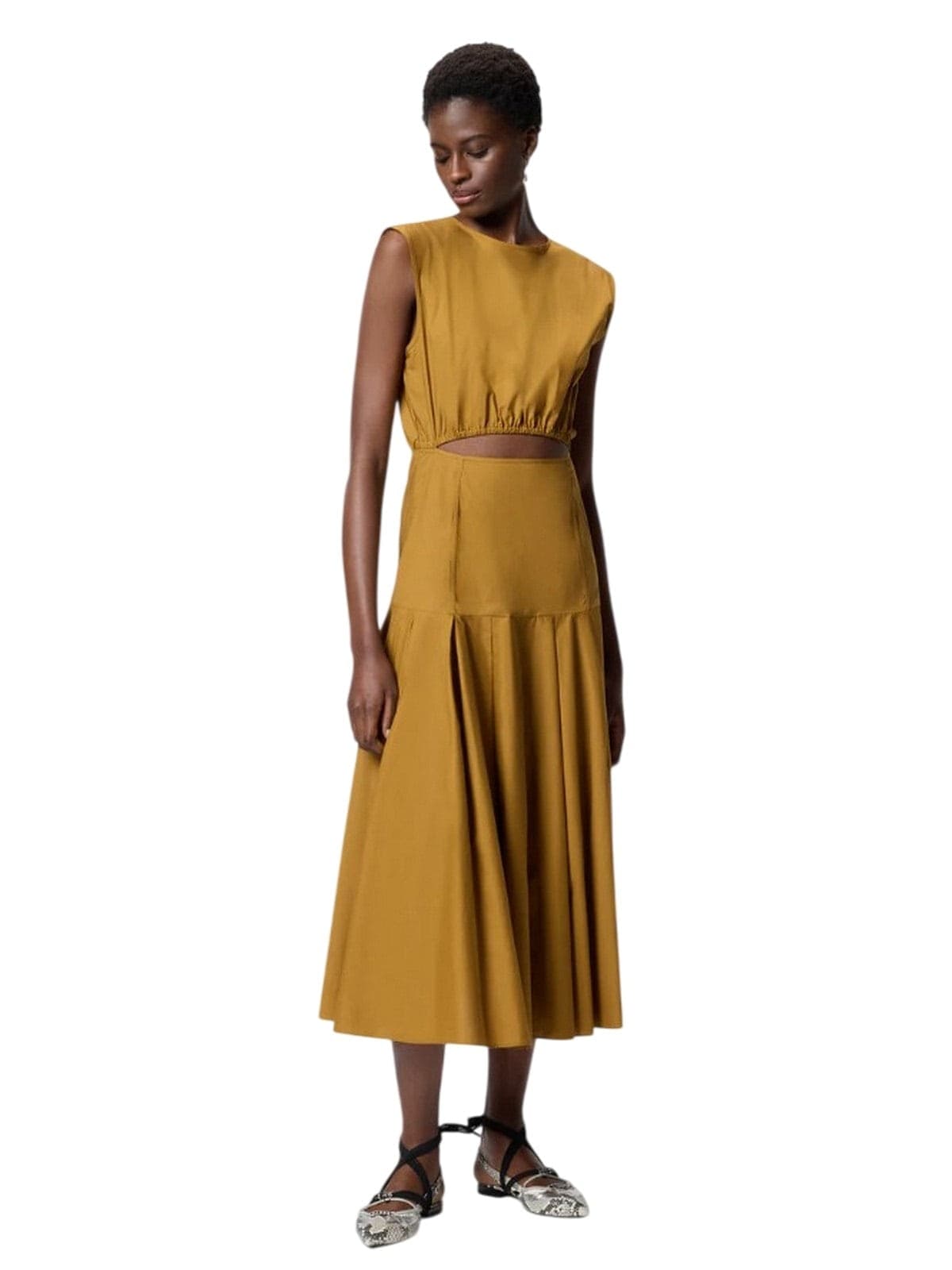 Pinko vestiti casual donna pinko - suzzara abito popeline - bronze - 3