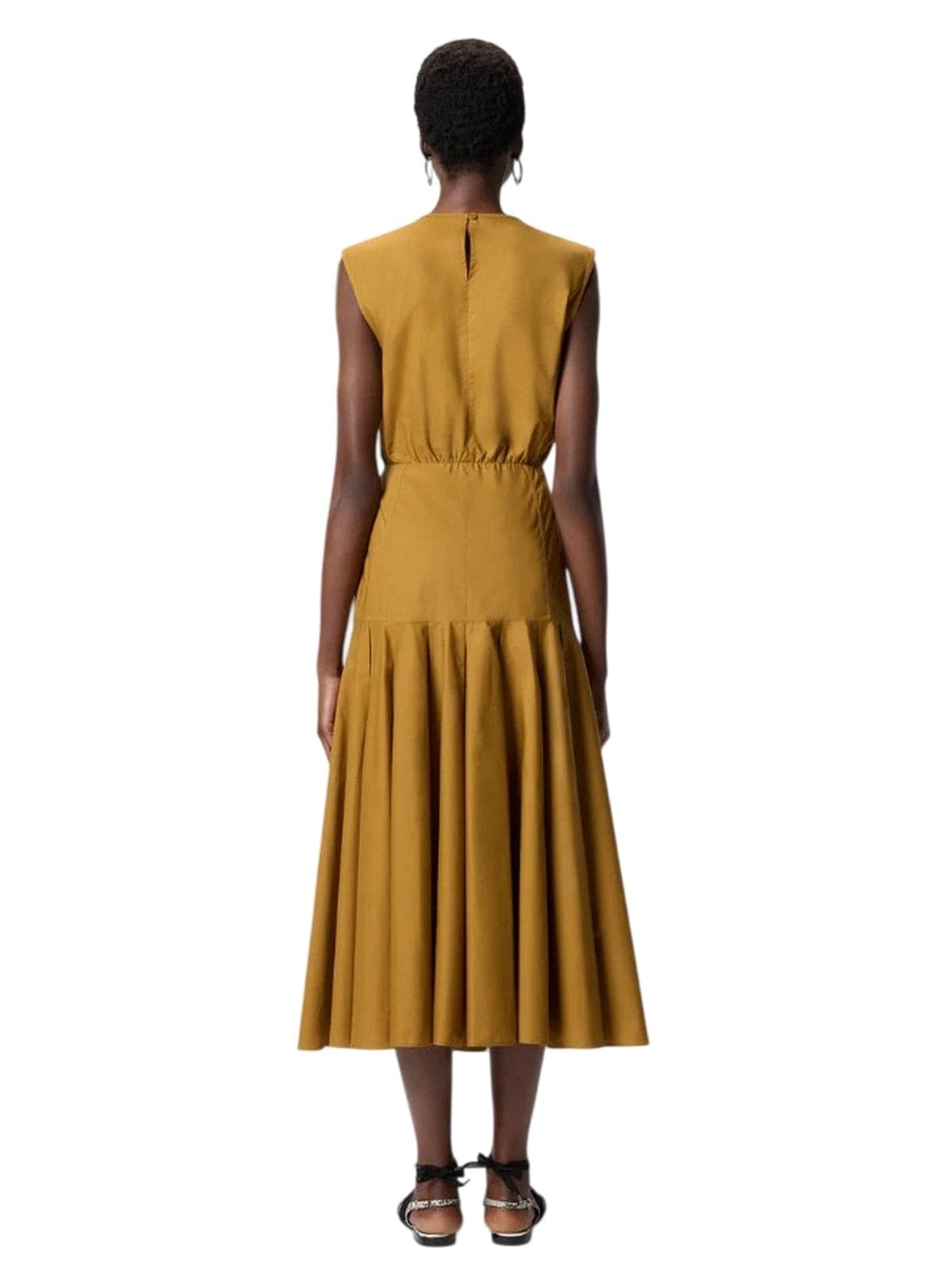 Pinko vestiti casual donna pinko - suzzara abito popeline - bronze - 4