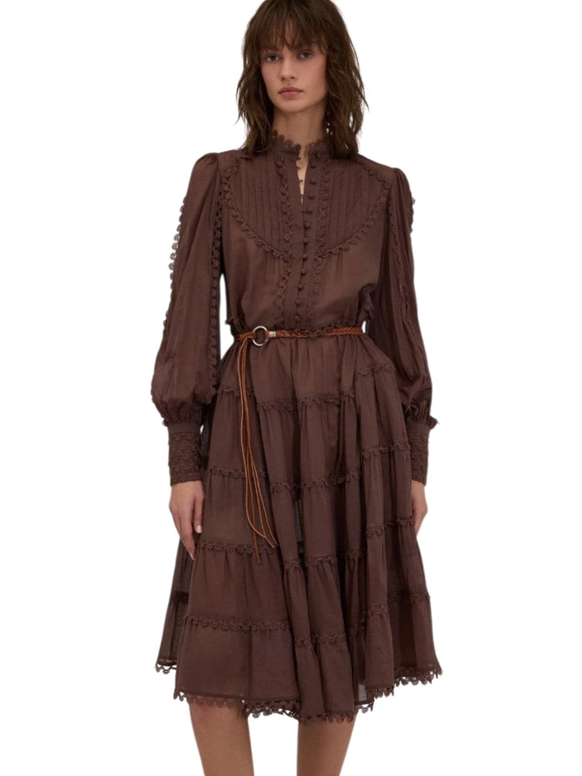 ERMANNO SCERVINO vestiti casual donna ermanno scervino - abito - marrone - 2