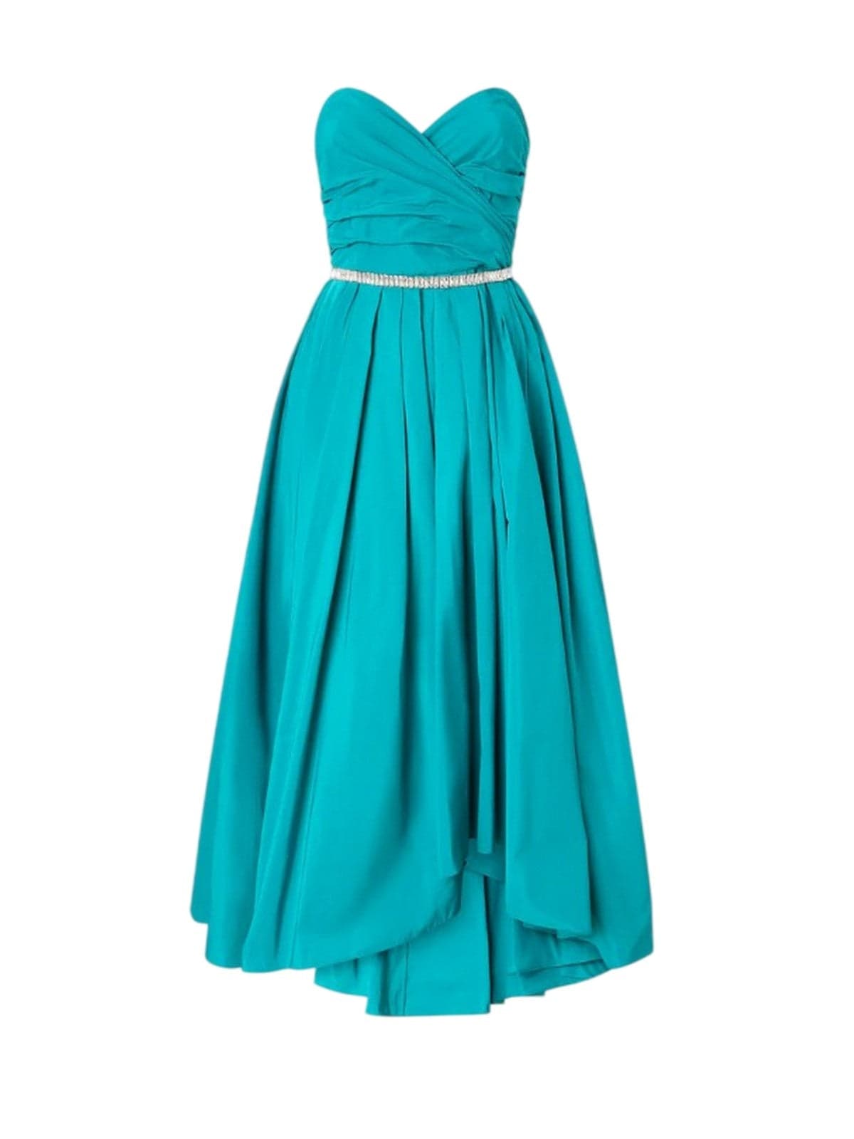 Pinko vestiti da sera e cerimonia donna pinko - dattero abito taffeta - verde - 5