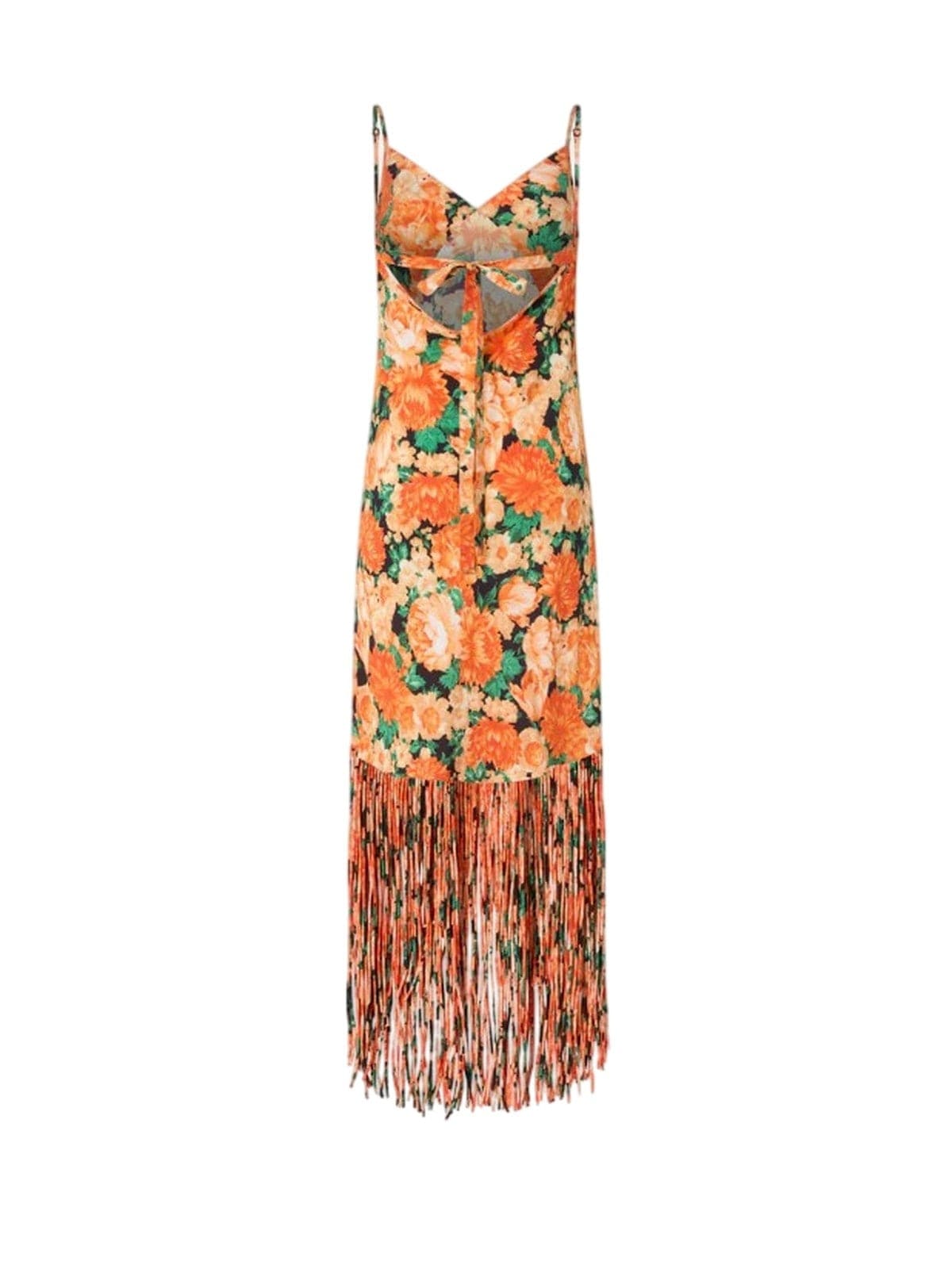 Pinko vestiti da sera e cerimonia donna pinko - badia abito tela washed - arancione - 2