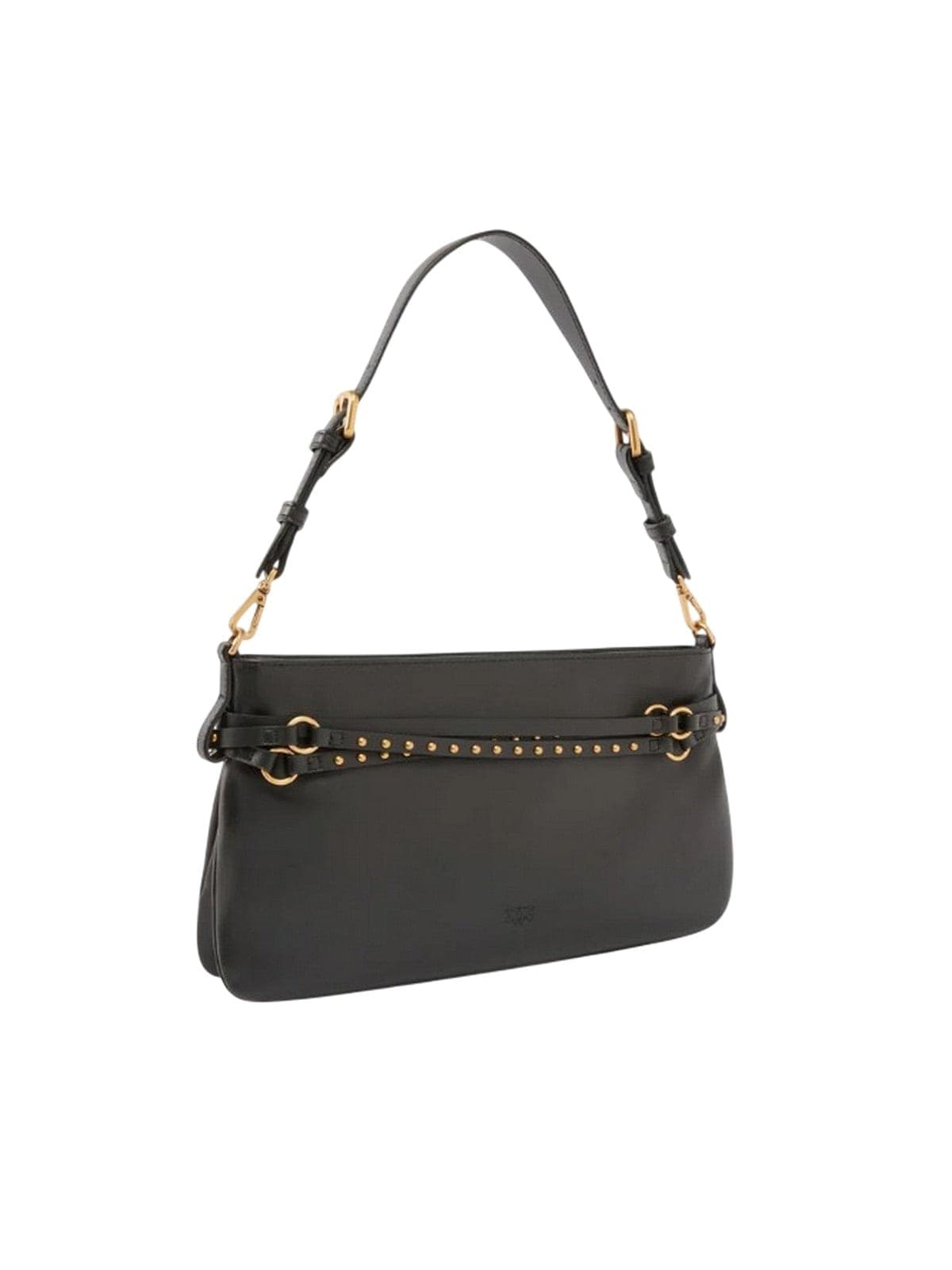 Pinko borse a spalla donna pinko - belt bag classic suede - nero - 2