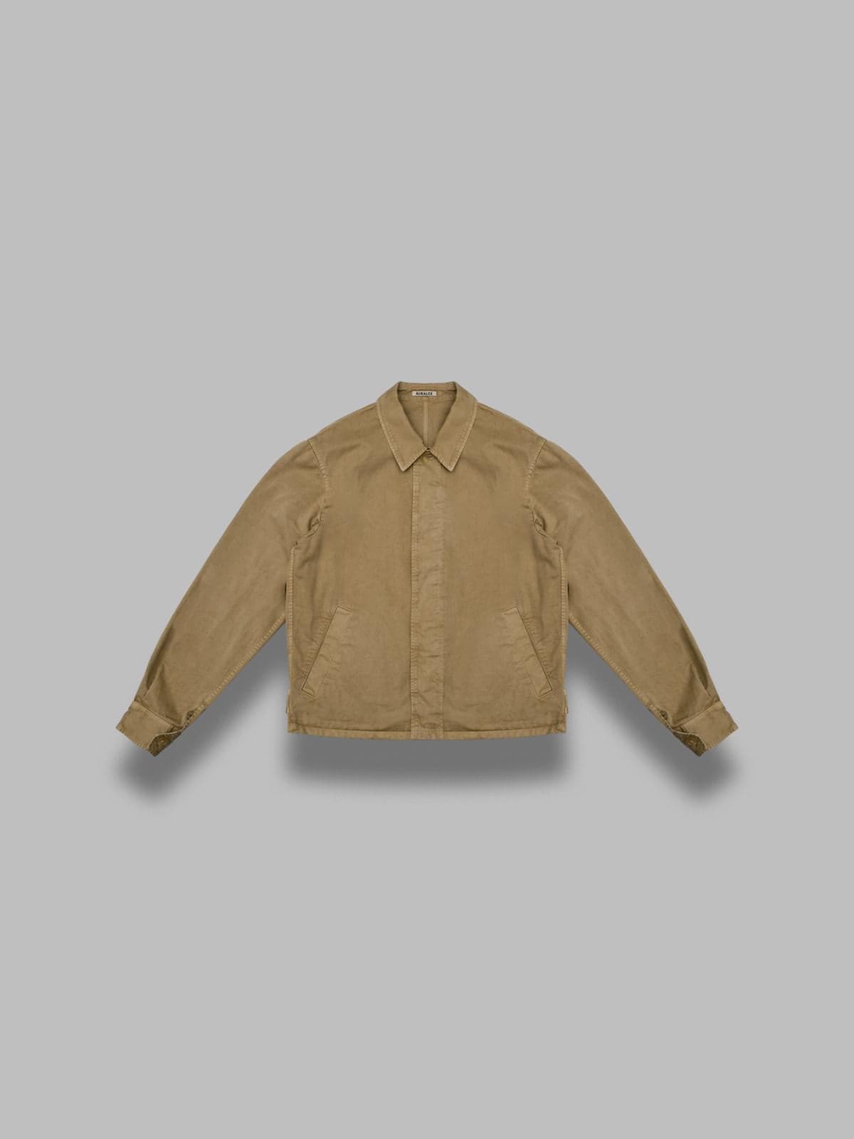 AURALEE garment-dyed finx light chino blouson - 5