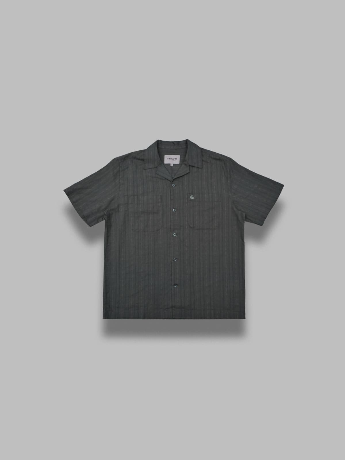CARHARTT WIP s/s gareth shirt cotton, 3 oz black - 4