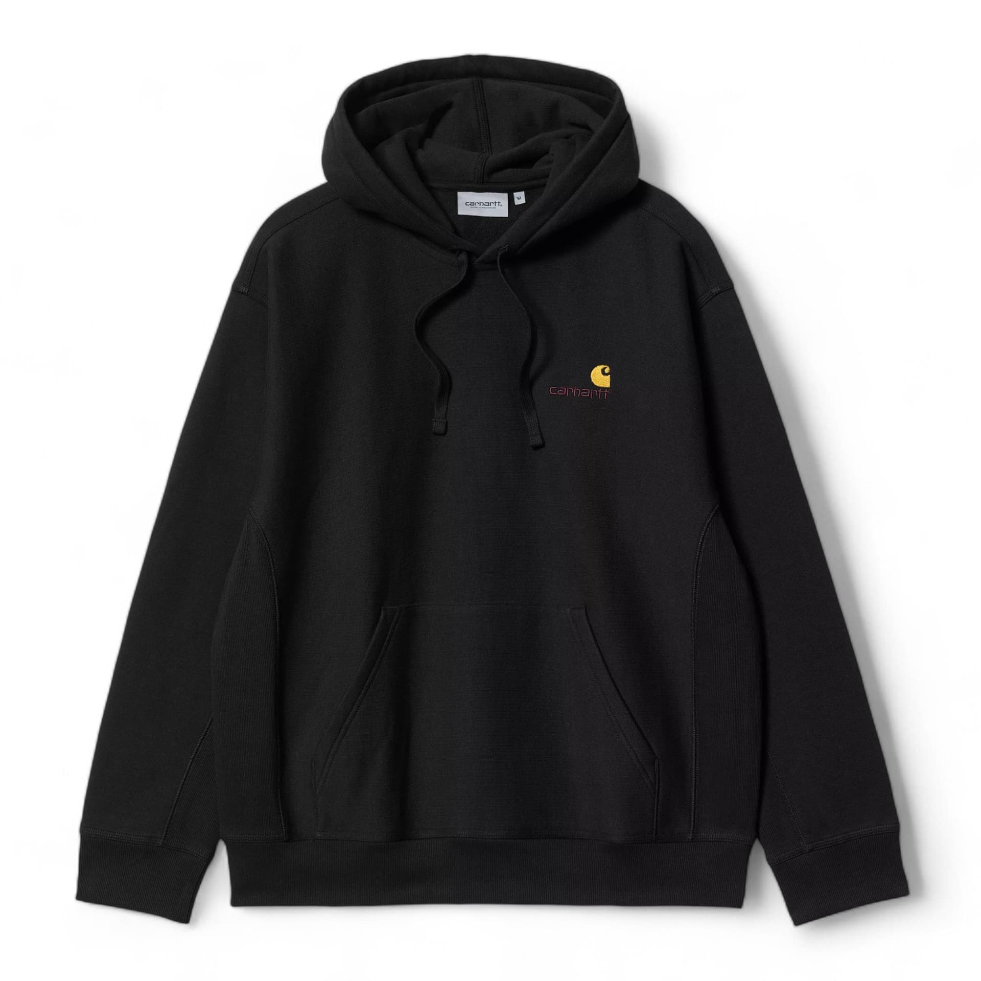 CARHARTT WIP carhartt wip hooded american script sweat - black / gold - 6