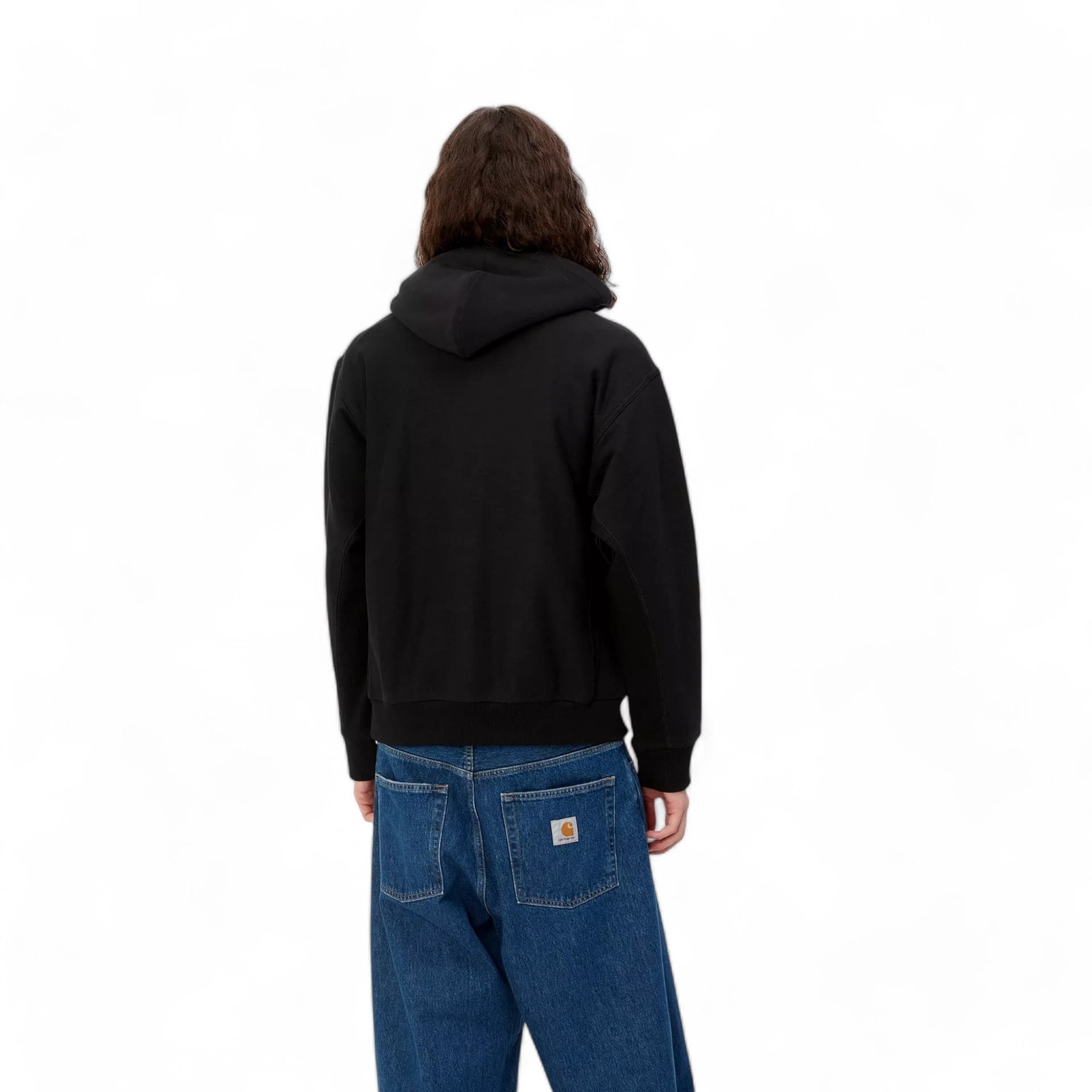 CARHARTT WIP carhartt wip hooded american script sweat - black / gold - 4