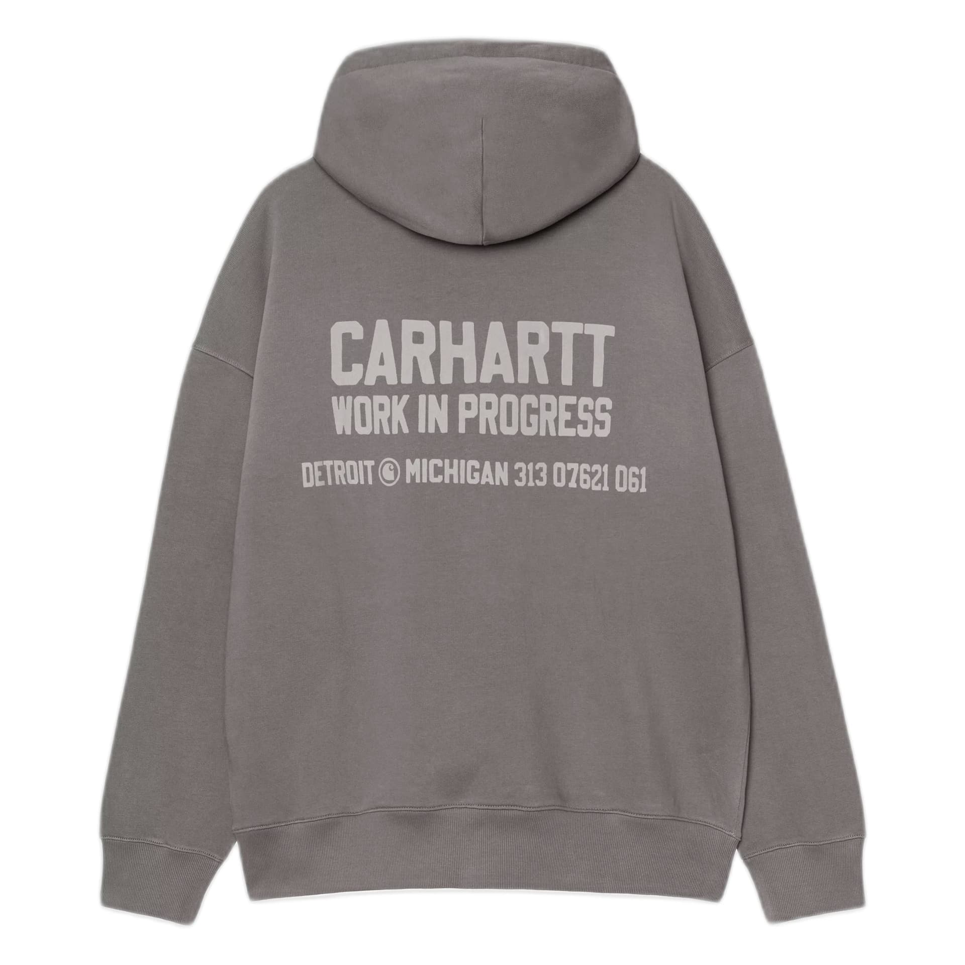 CARHARTT WIP felpa carhartt wip hooded distance - graphite stone dyed - 3
