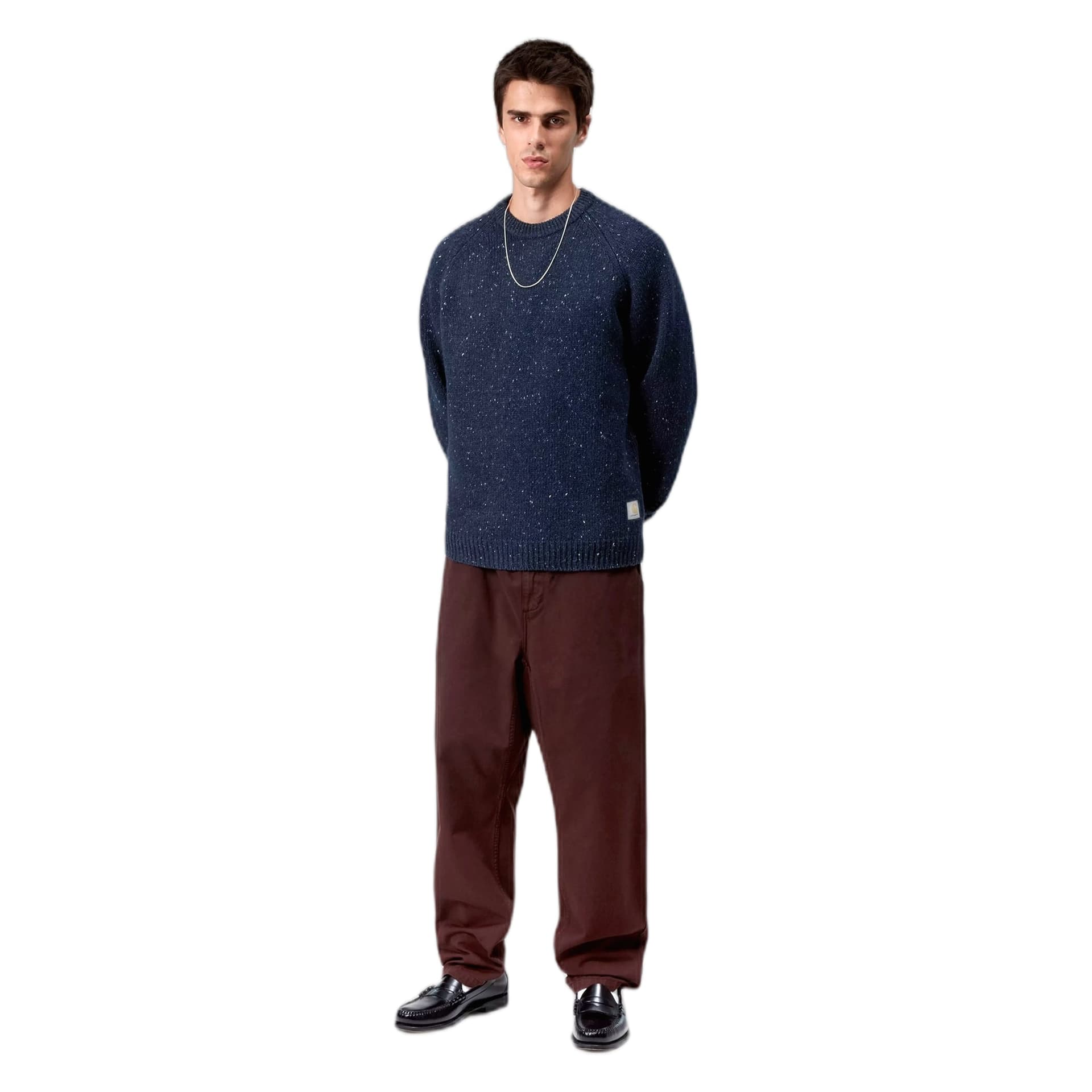 CARHARTT WIP maglione carhartt wip anglistic sweater - speckled jupiter - 2