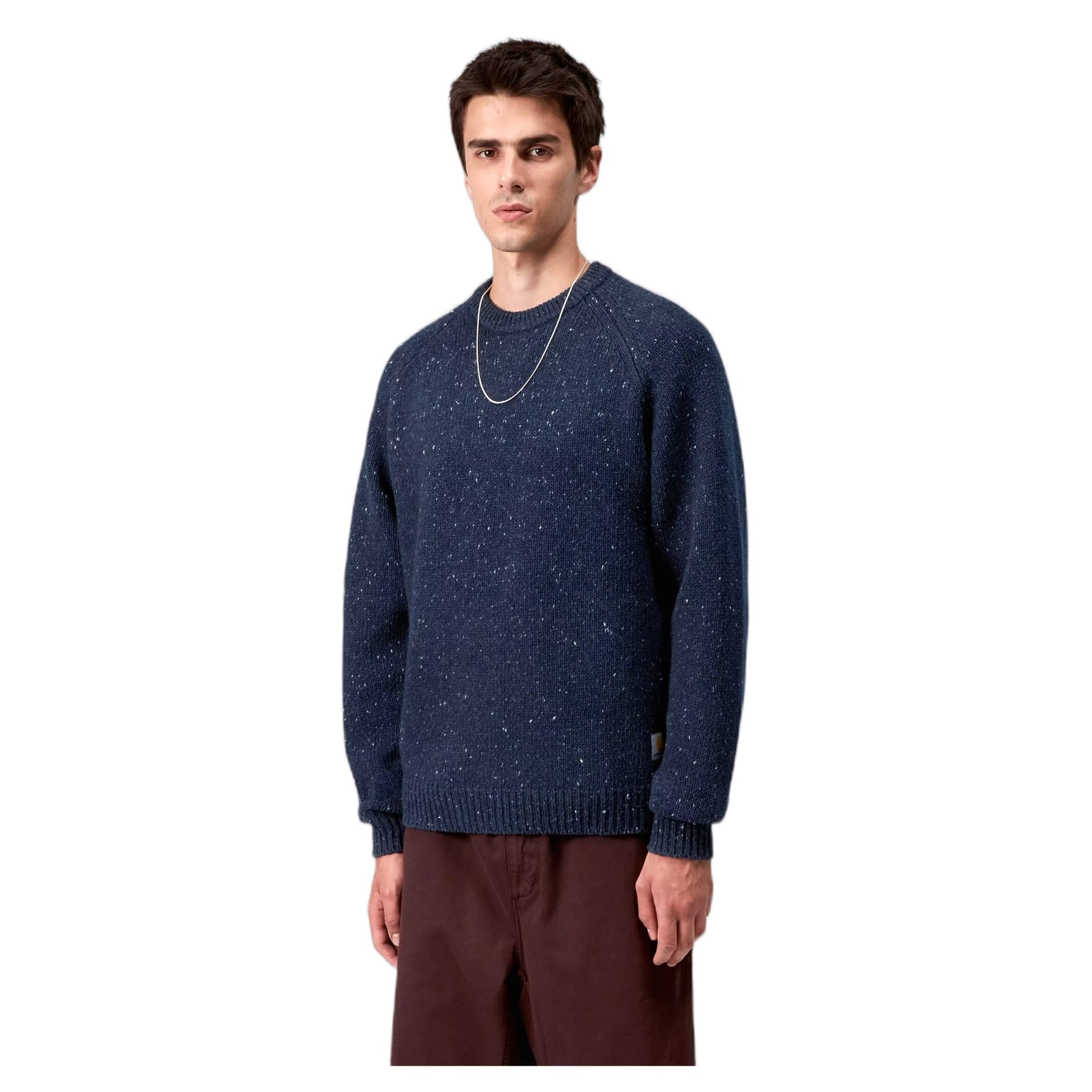 CARHARTT WIP maglione carhartt wip anglistic sweater - speckled jupiter - 4