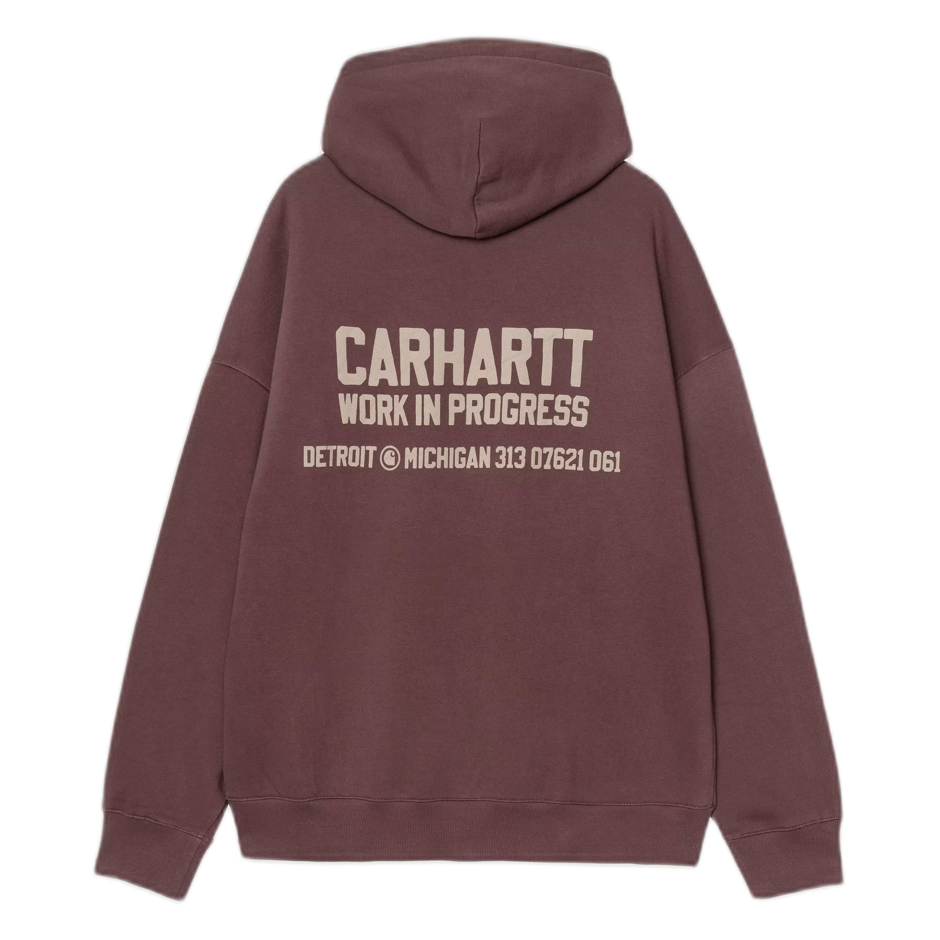 CARHARTT WIP felpa carhartt wip hooded distance sweat - palisander stone dyed - 6