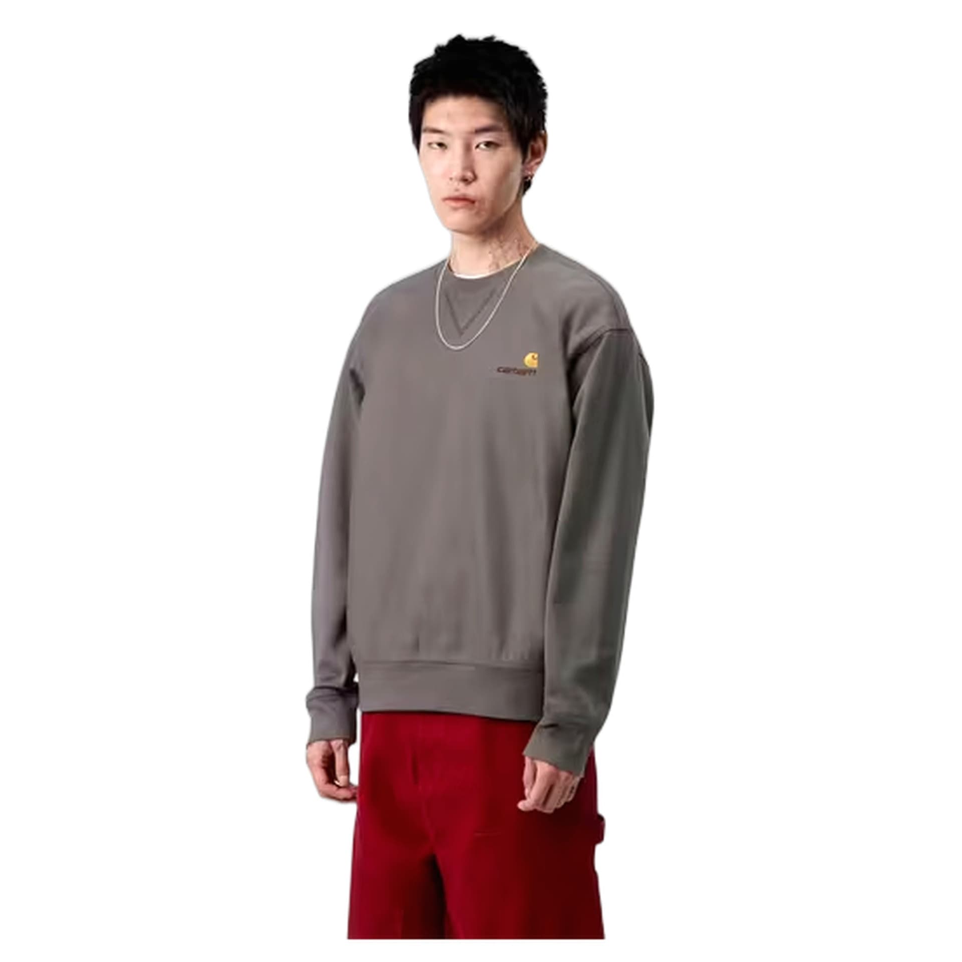CARHARTT WIP felpa carhartt wip american script sweat - porphyry - 2