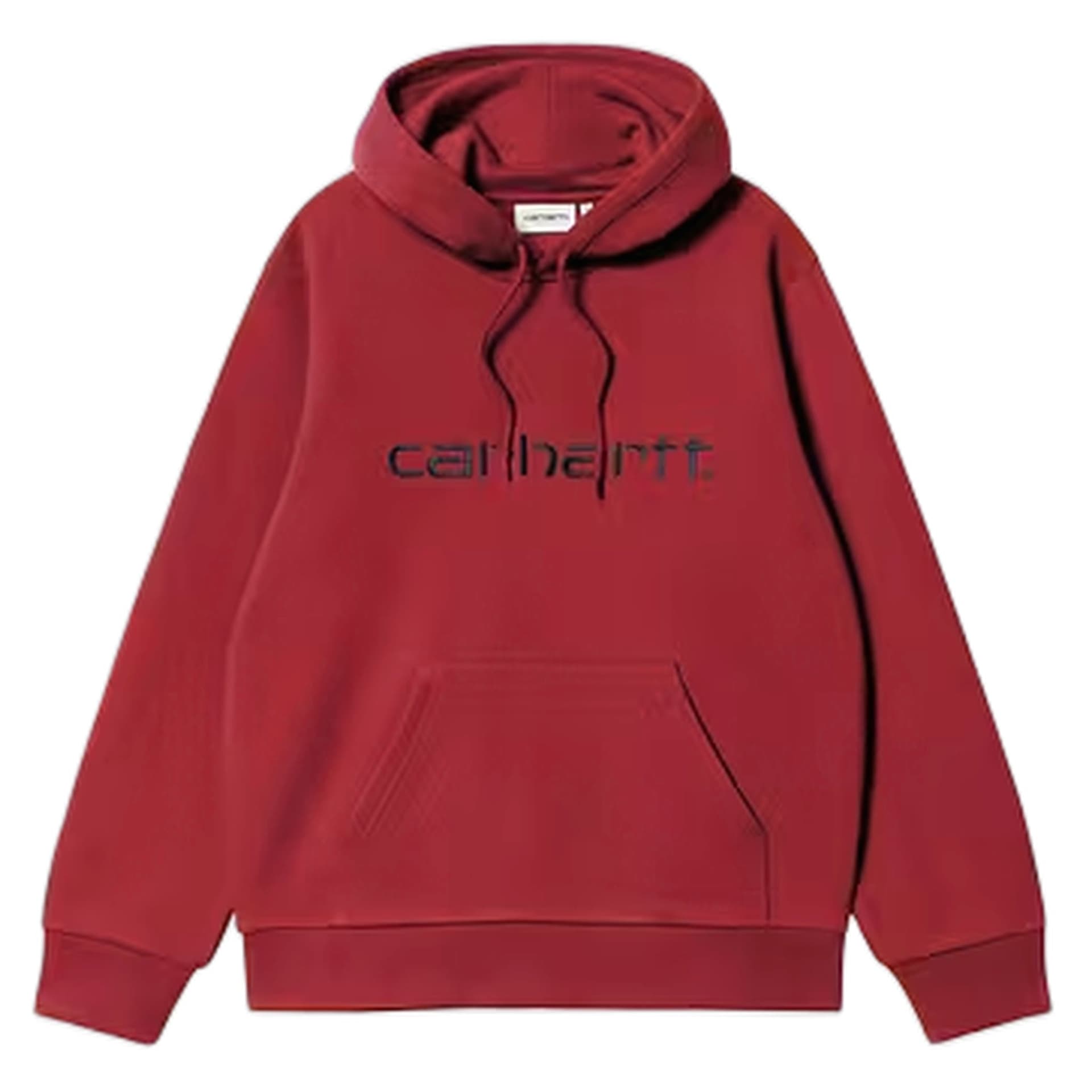 CARHARTT WIP felpa carhartt wip hooded carhartt sweat - scarlet / graphite - 5