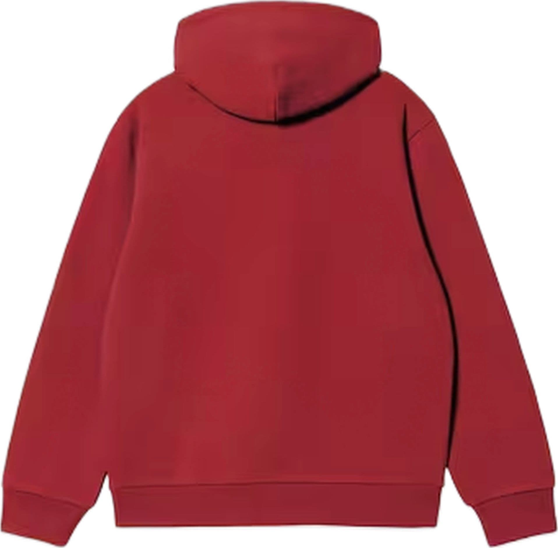 CARHARTT WIP felpa carhartt wip hooded carhartt sweat - scarlet / graphite - 3
