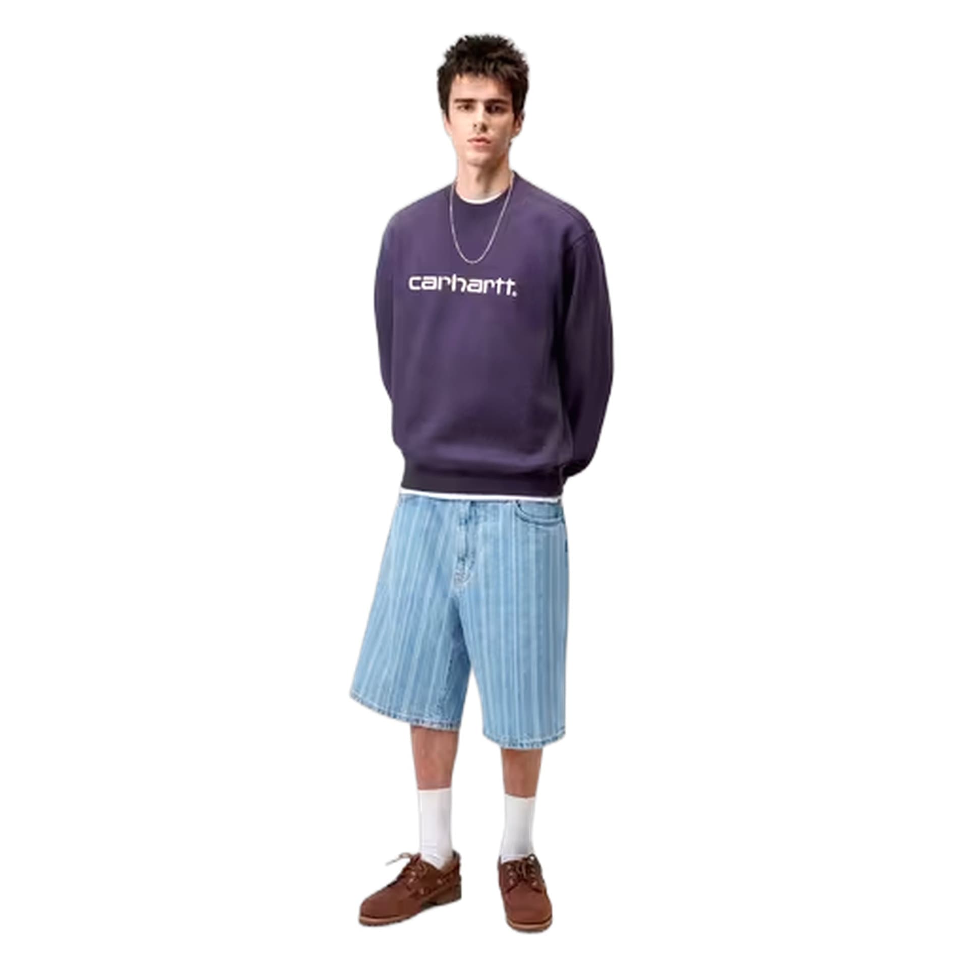 CARHARTT WIP felpa carhartt wip carhartt sweat - lokers / salt - 4