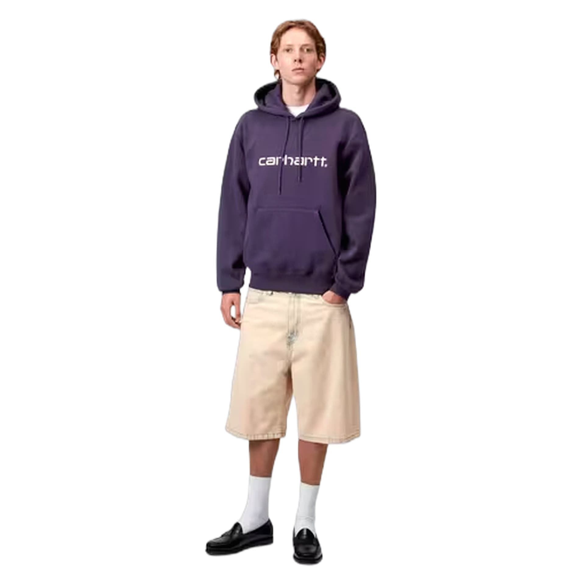 CARHARTT WIP felpa carhartt wip hooded carhartt sweat - lokers / salt - 2