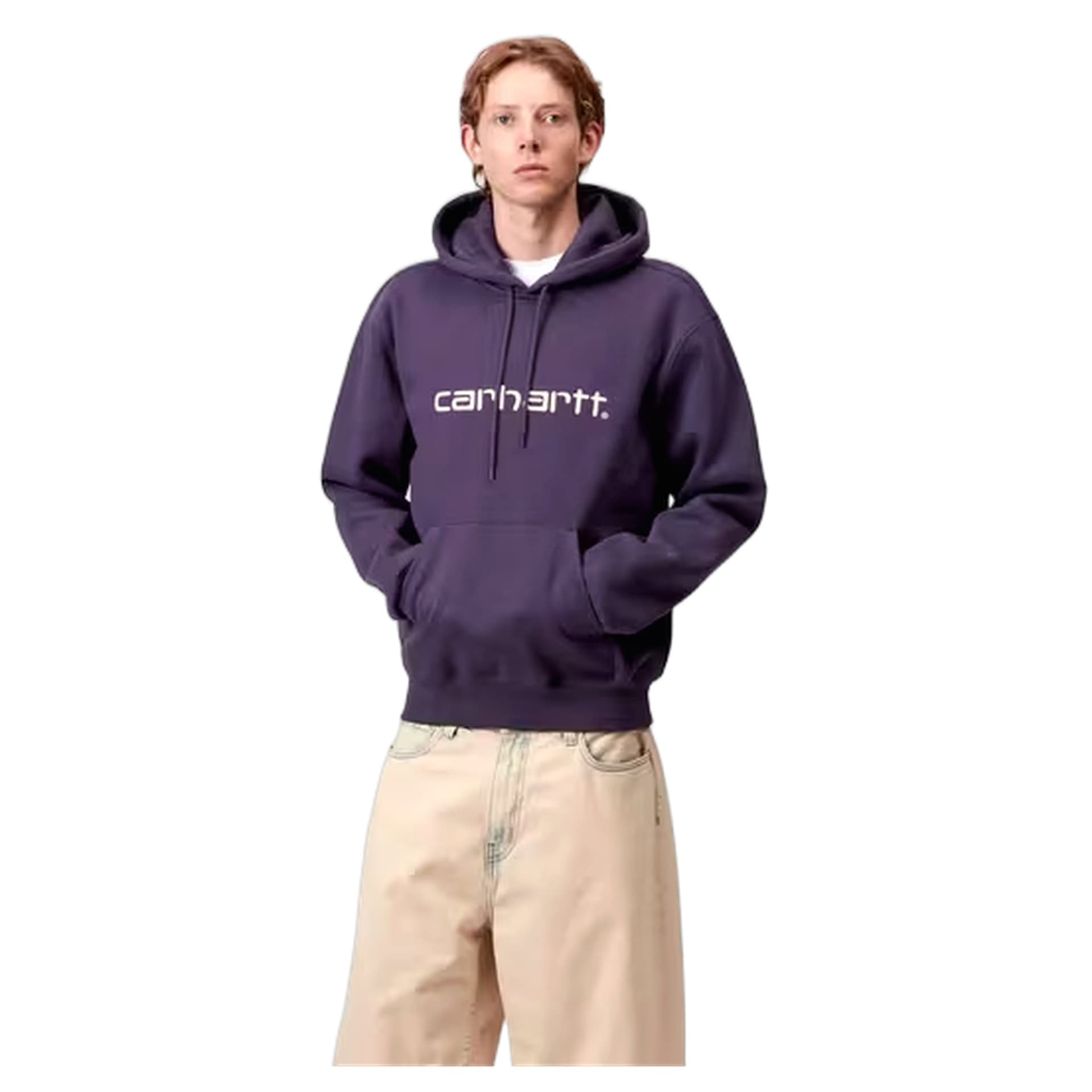 CARHARTT WIP felpa carhartt wip hooded carhartt sweat - lokers / salt - 4