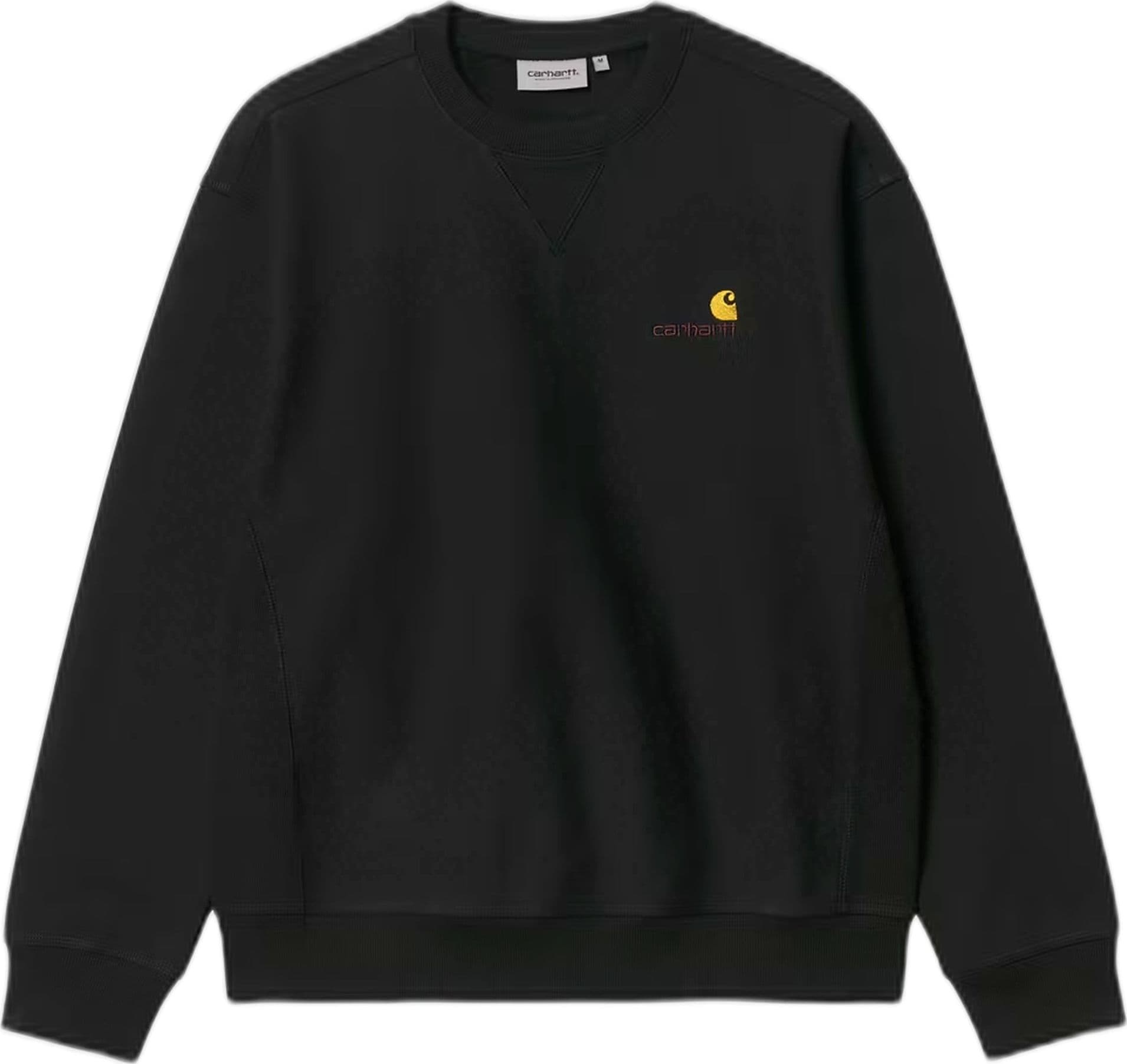 CARHARTT WIP felpa carhartt wip american script sweat - black - 6