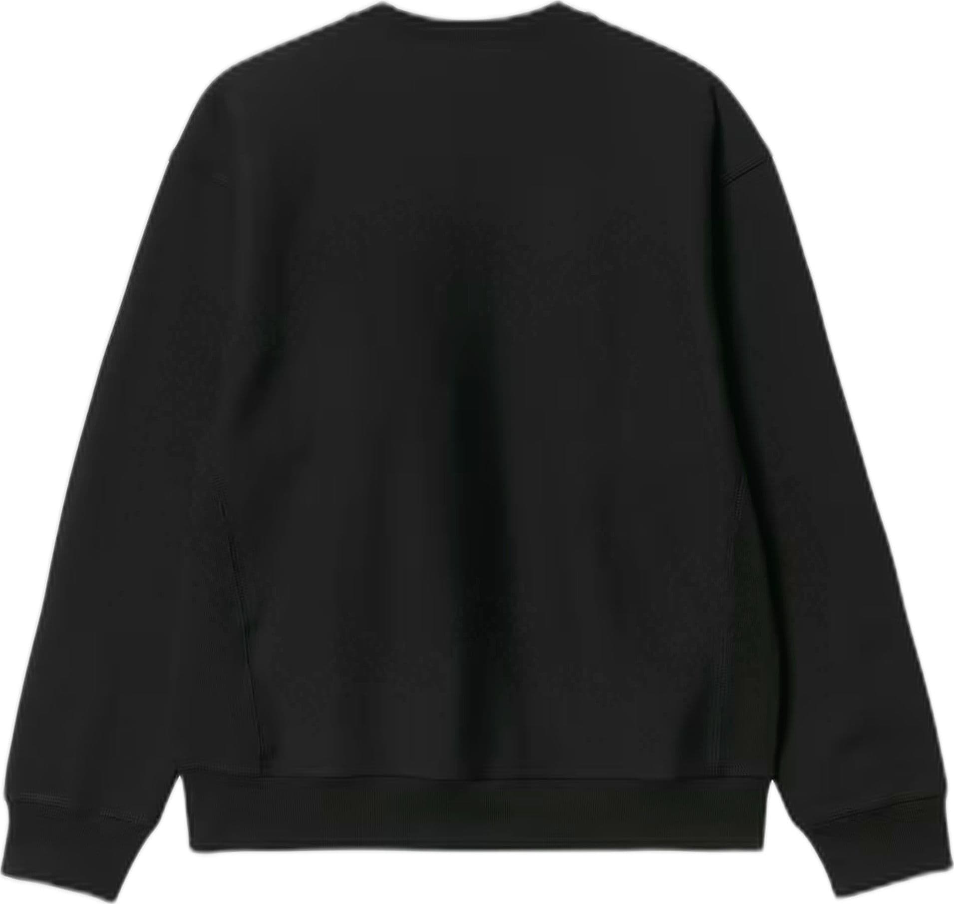 CARHARTT WIP felpa carhartt wip american script sweat - black - 5