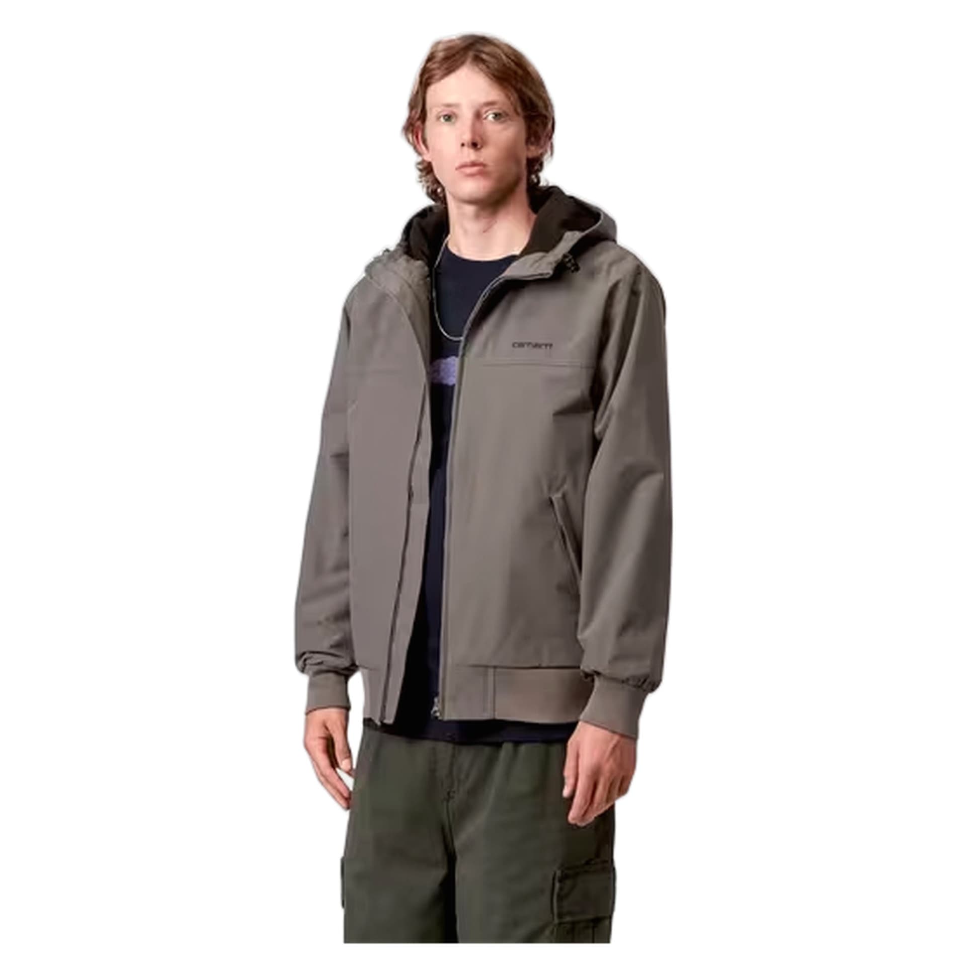 CARHARTT WIP giacca carhartt wip hooded sail jacket - porphyry / black - 2