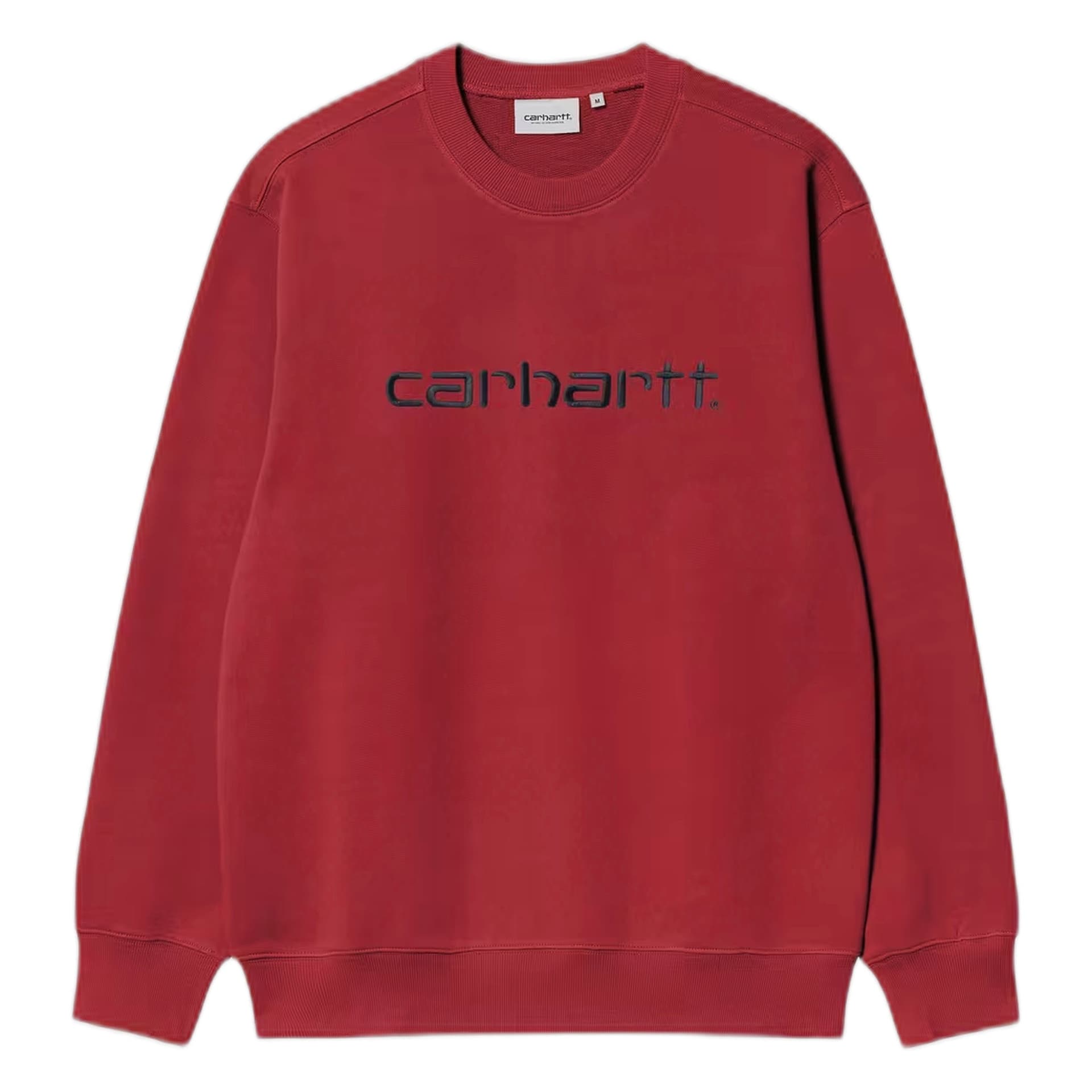 CARHARTT WIP felpa carhartt wip carhartt sweat - scarlet / graphite - 6